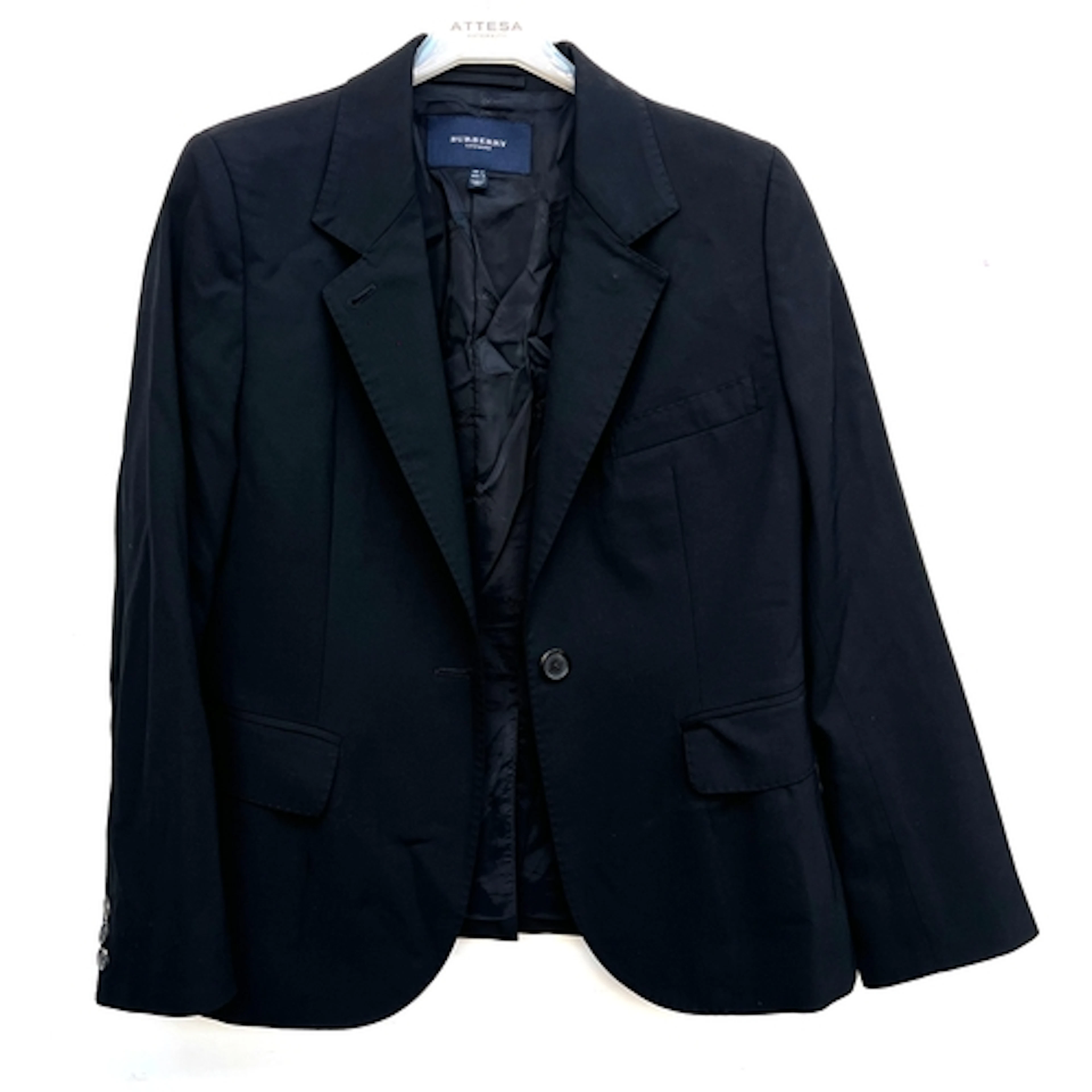 A Burberry black wool jacket, size 12