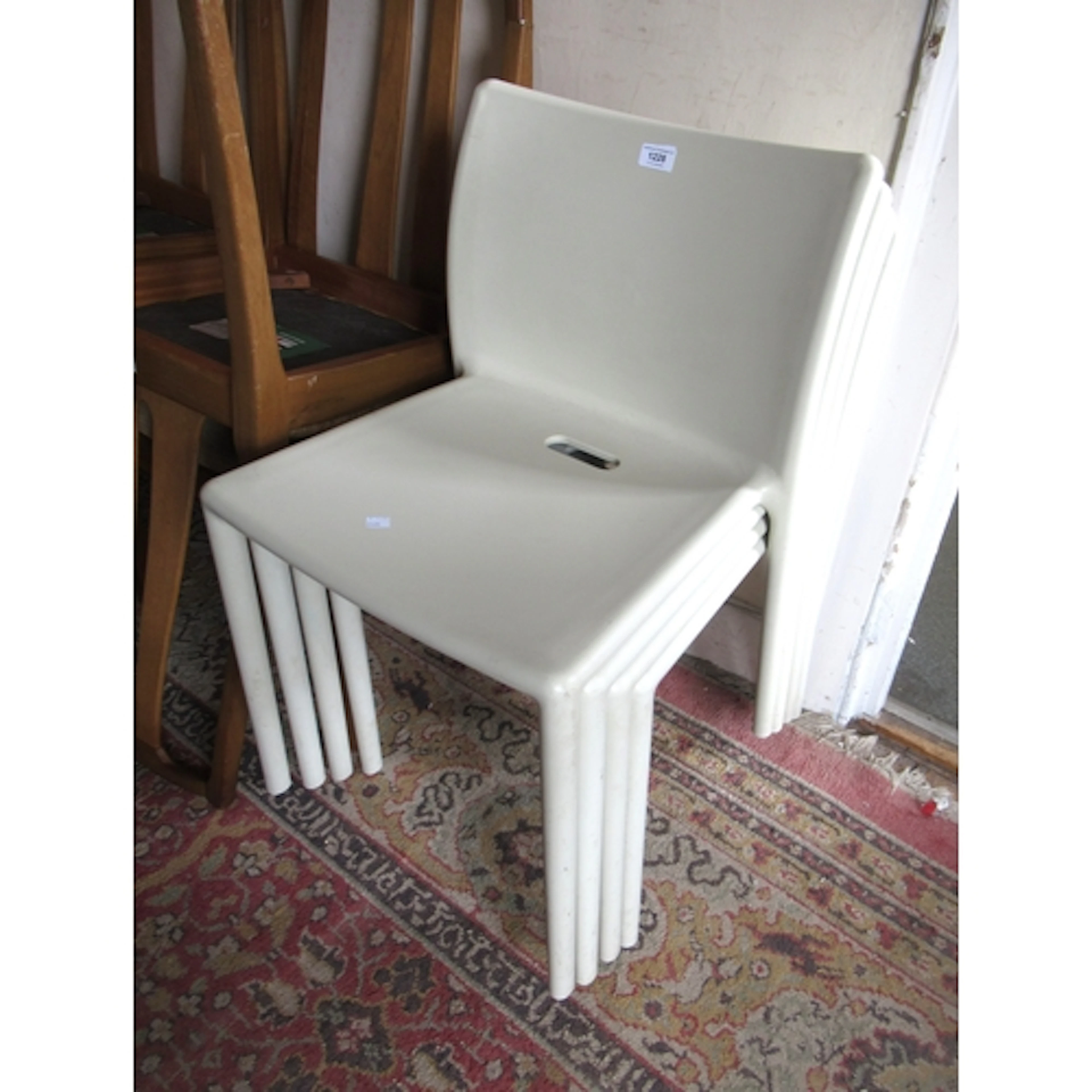Set of four Jasper Morrison for Magis composite Air dining c...