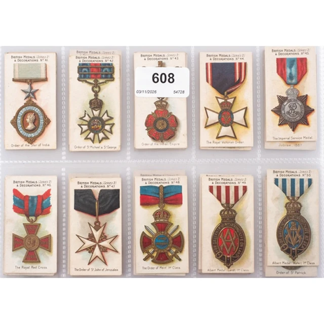 A set of Taddy 'British Medals & decorations' (Series 2) ci...