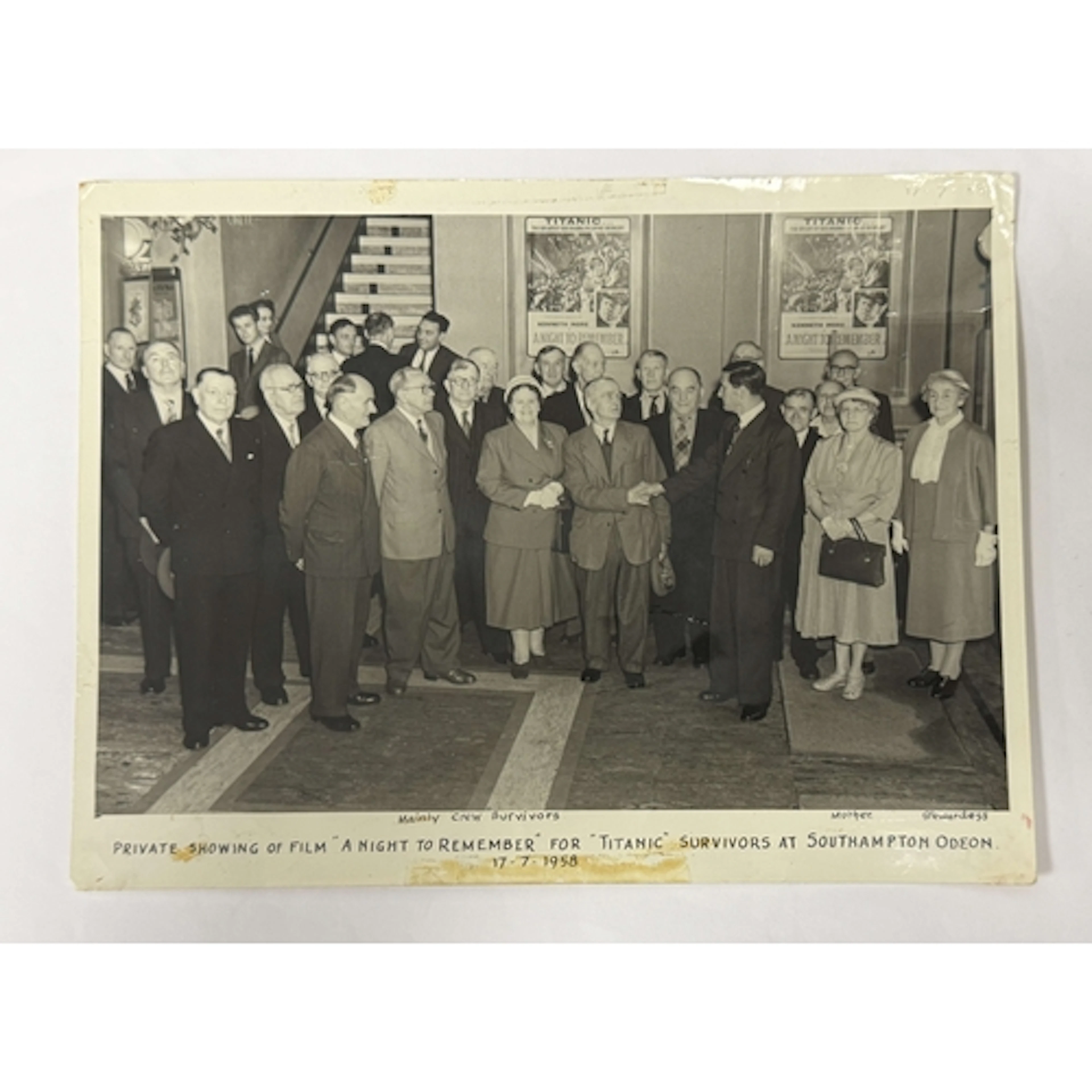 R.M.S. Titanic: R.M.S. Titanic: Unusual press photograph sh...