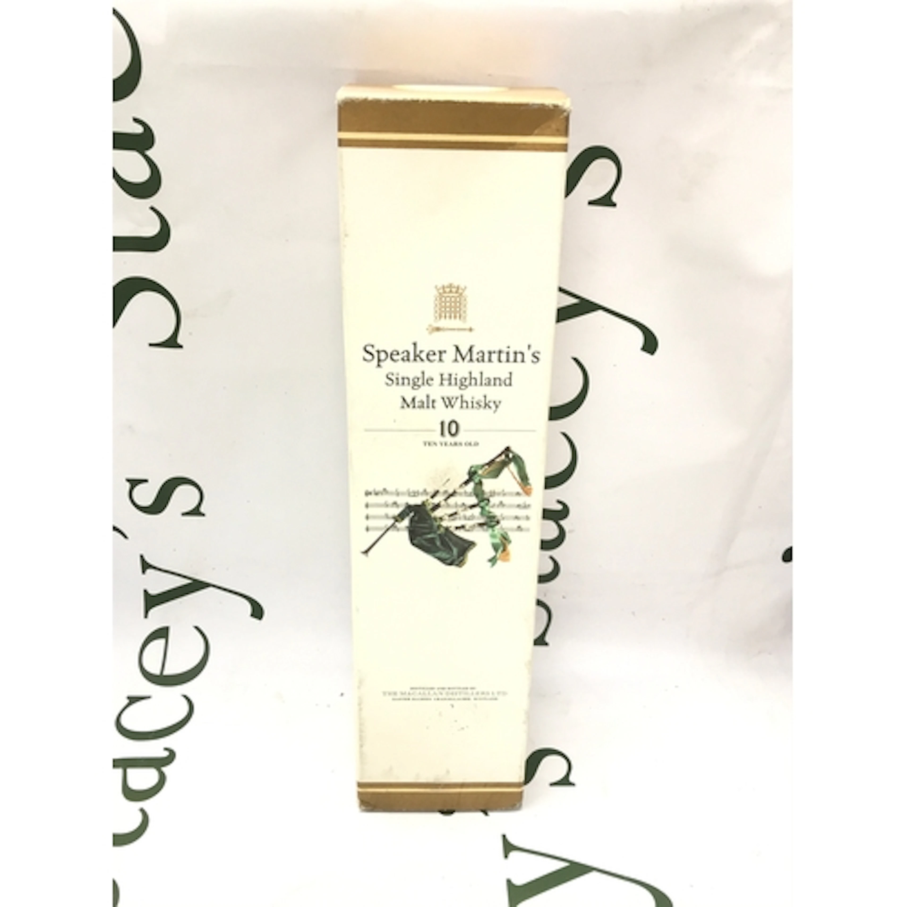 A vintage bottle of macallan single highland Matt " speaker ...