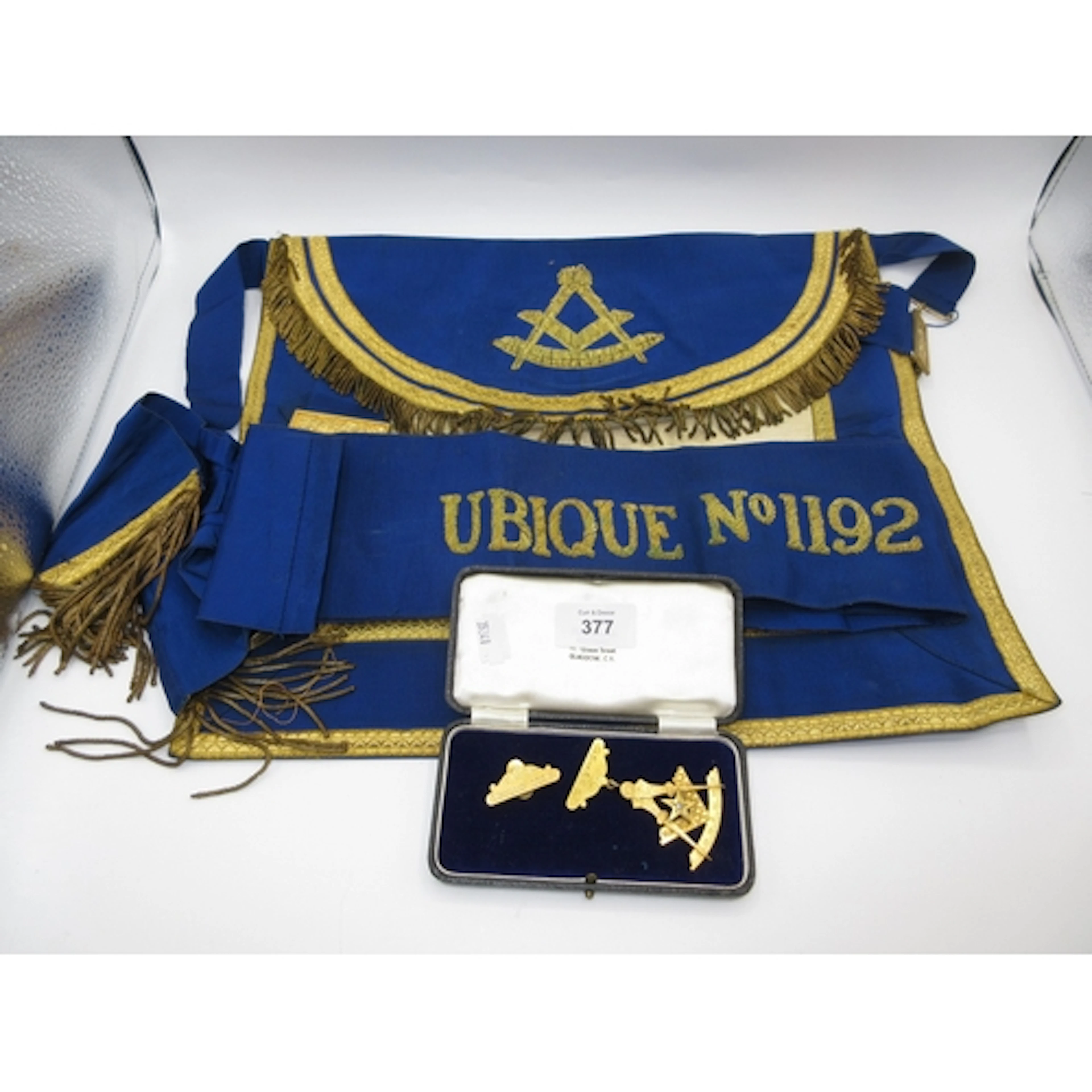 14ct Gold and Diamond Set Masonic Medal to Bros. L. Cathro, ...