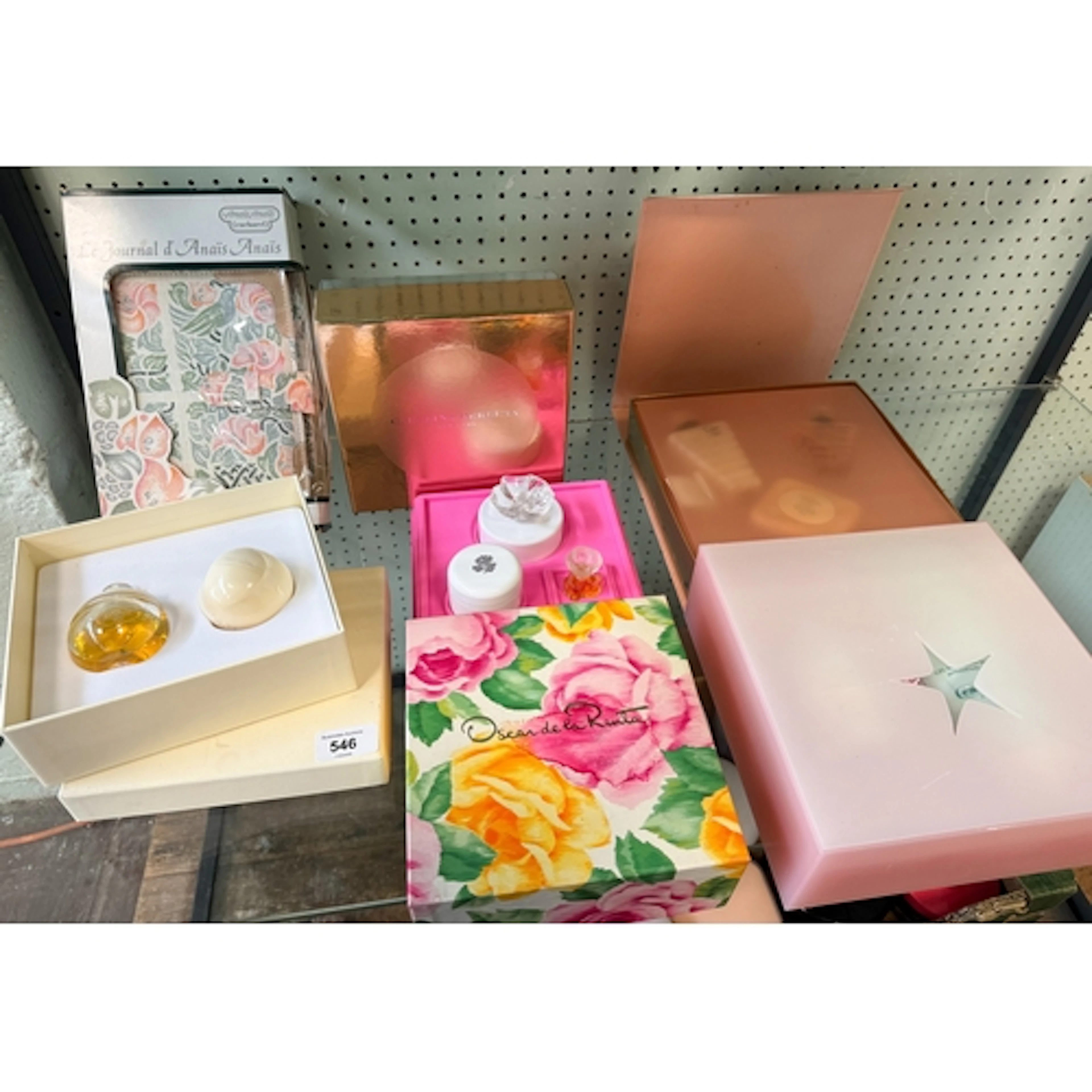Six perfume and toiletry gift boxes by Carolina Herrera, Cac...