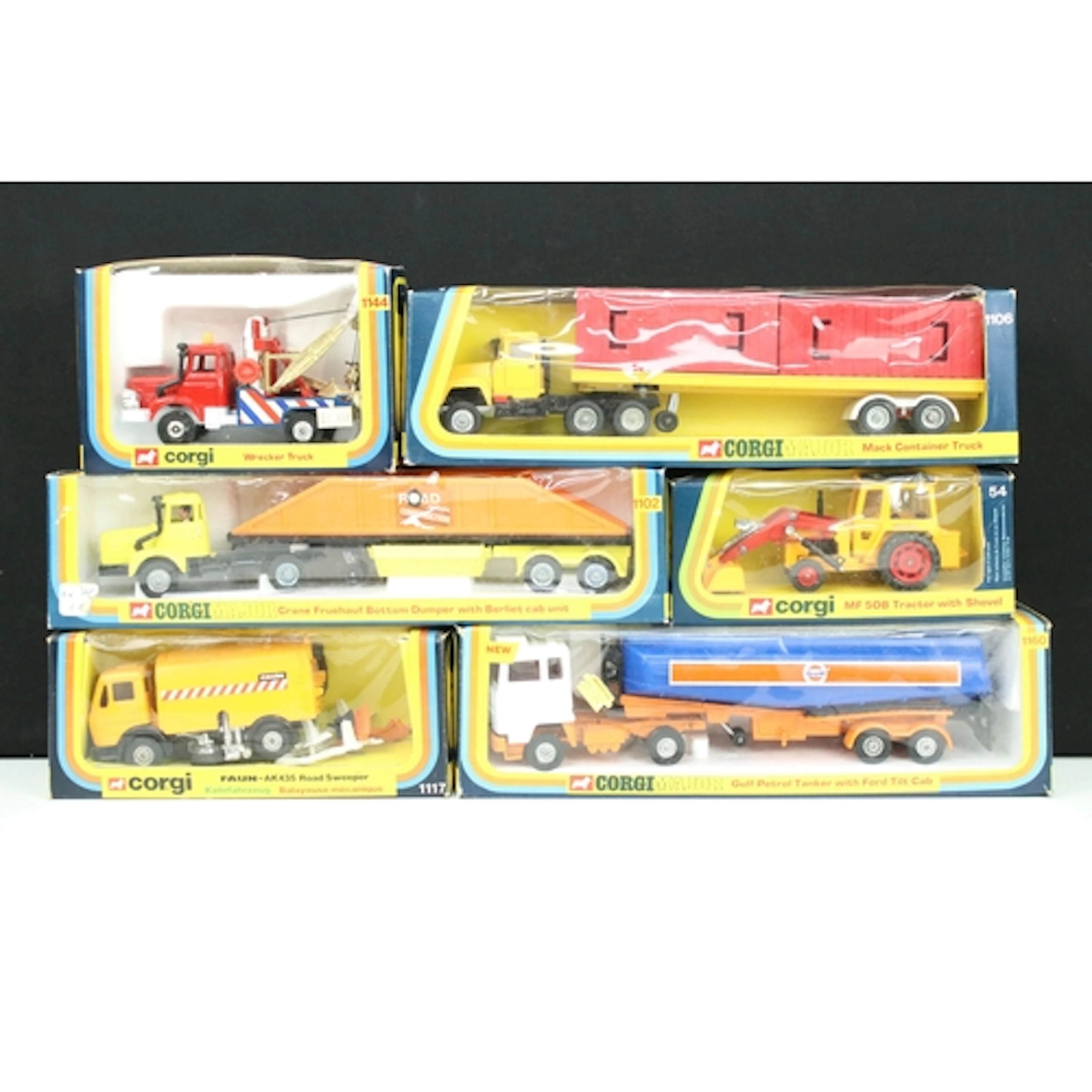 Six boxed Corgi commercial diecast models to include 1144 Be...