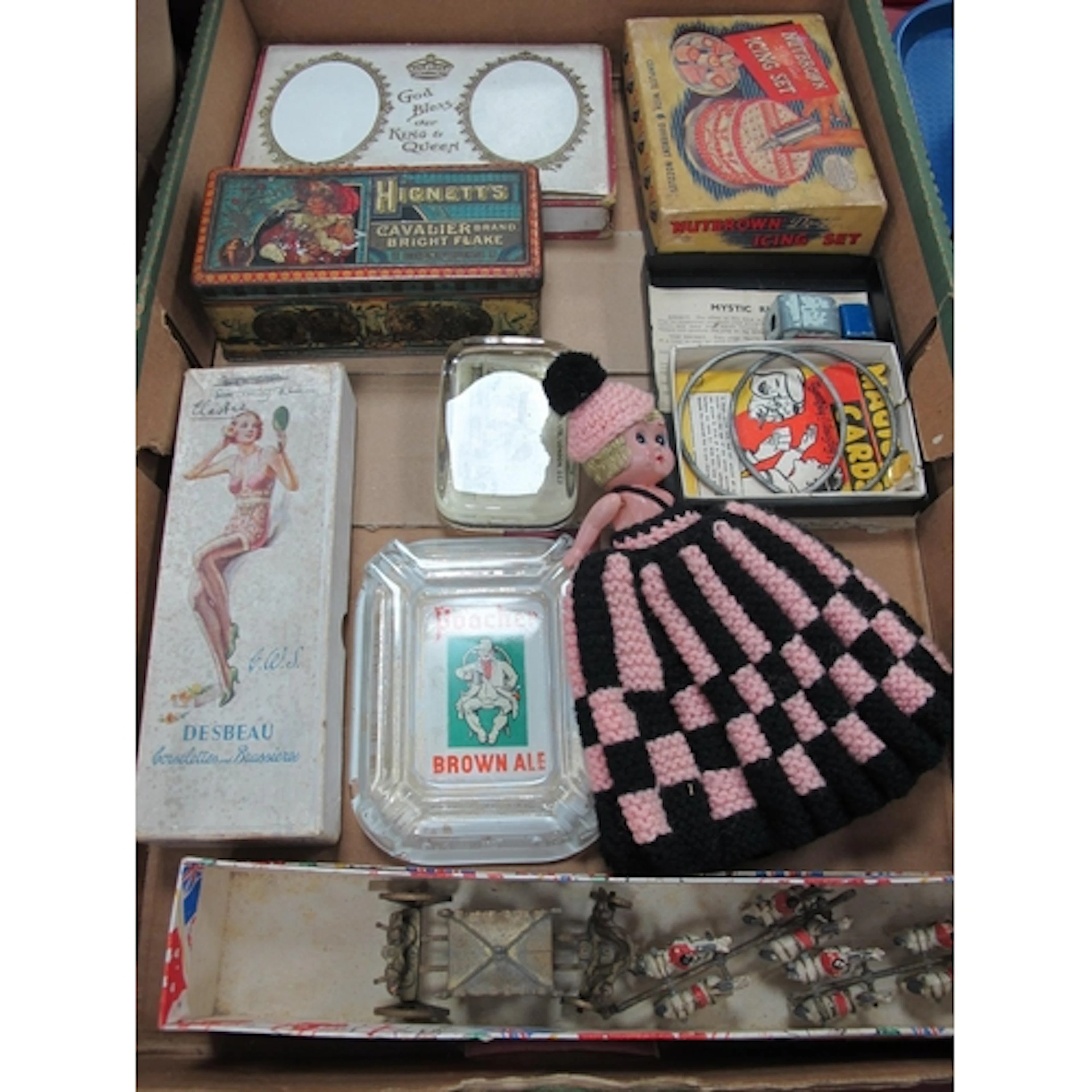 Vintage Advertising Items and Toys, including a Fry's 1902 R...