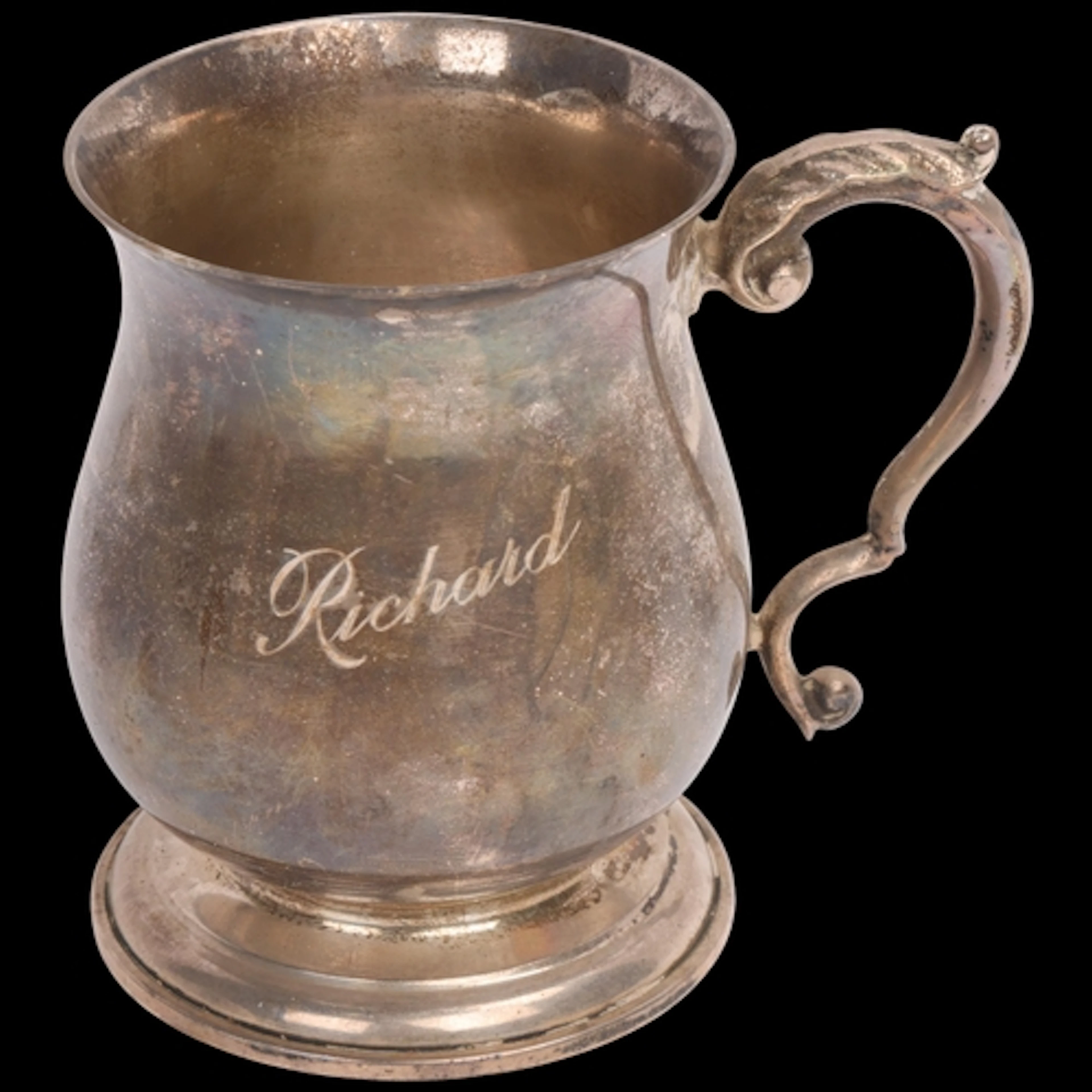 An Elizabeth II silver christening mug, John Taylor & Co, Bi...