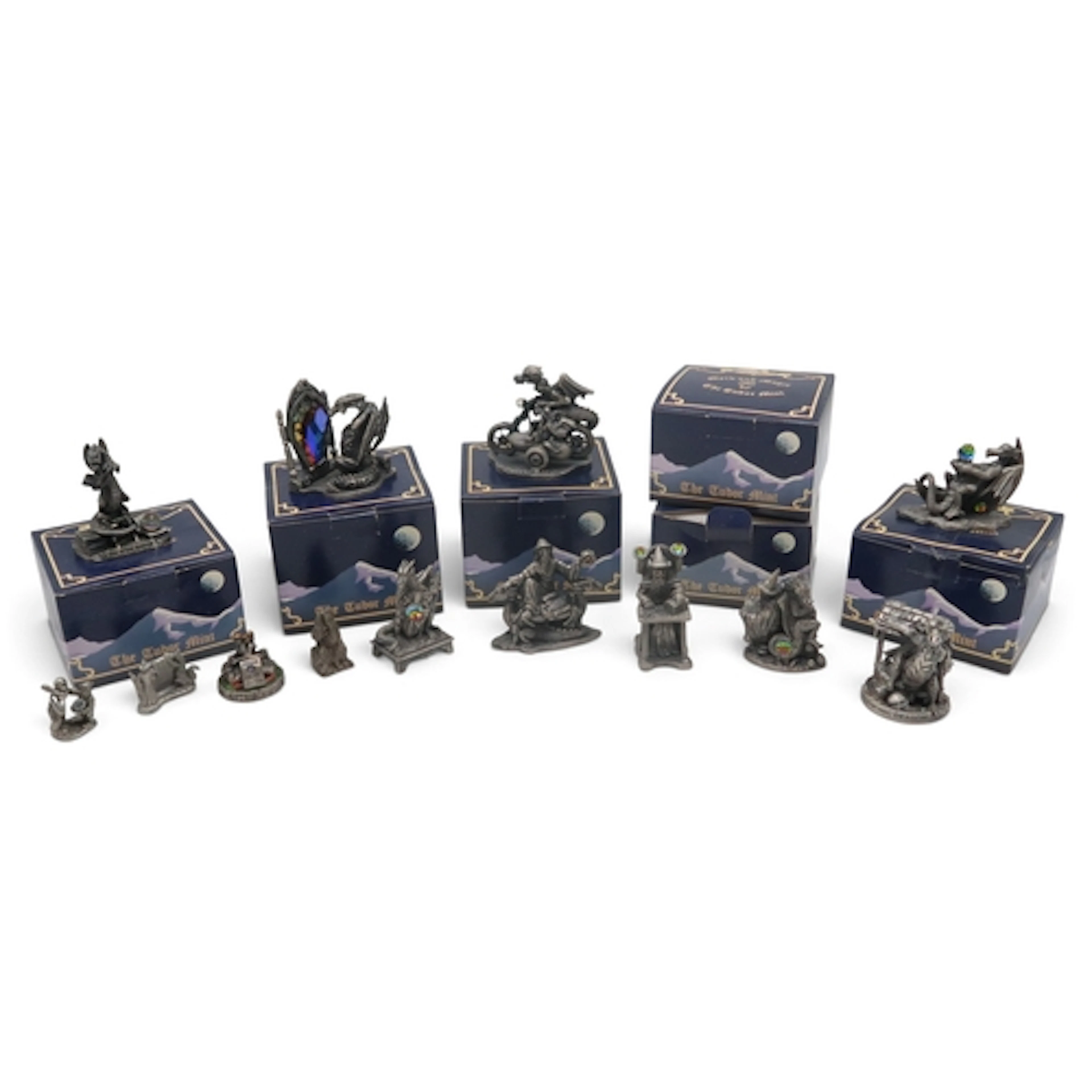 A collection of Tudor Mint Myth & Magic pewter figures, ...