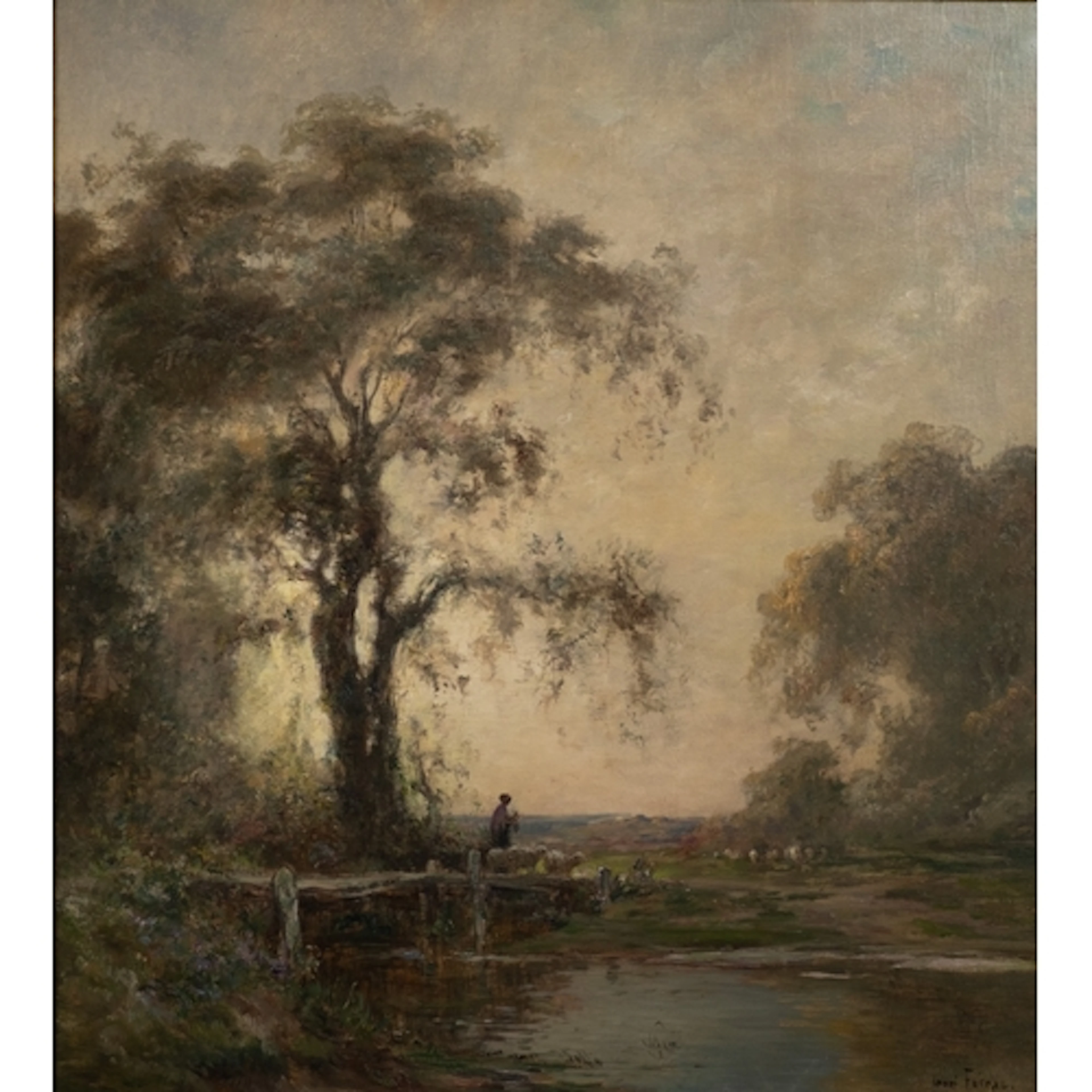 Henri Louis Foreau (French, 1866-1938) - Shepherdess and fl...
