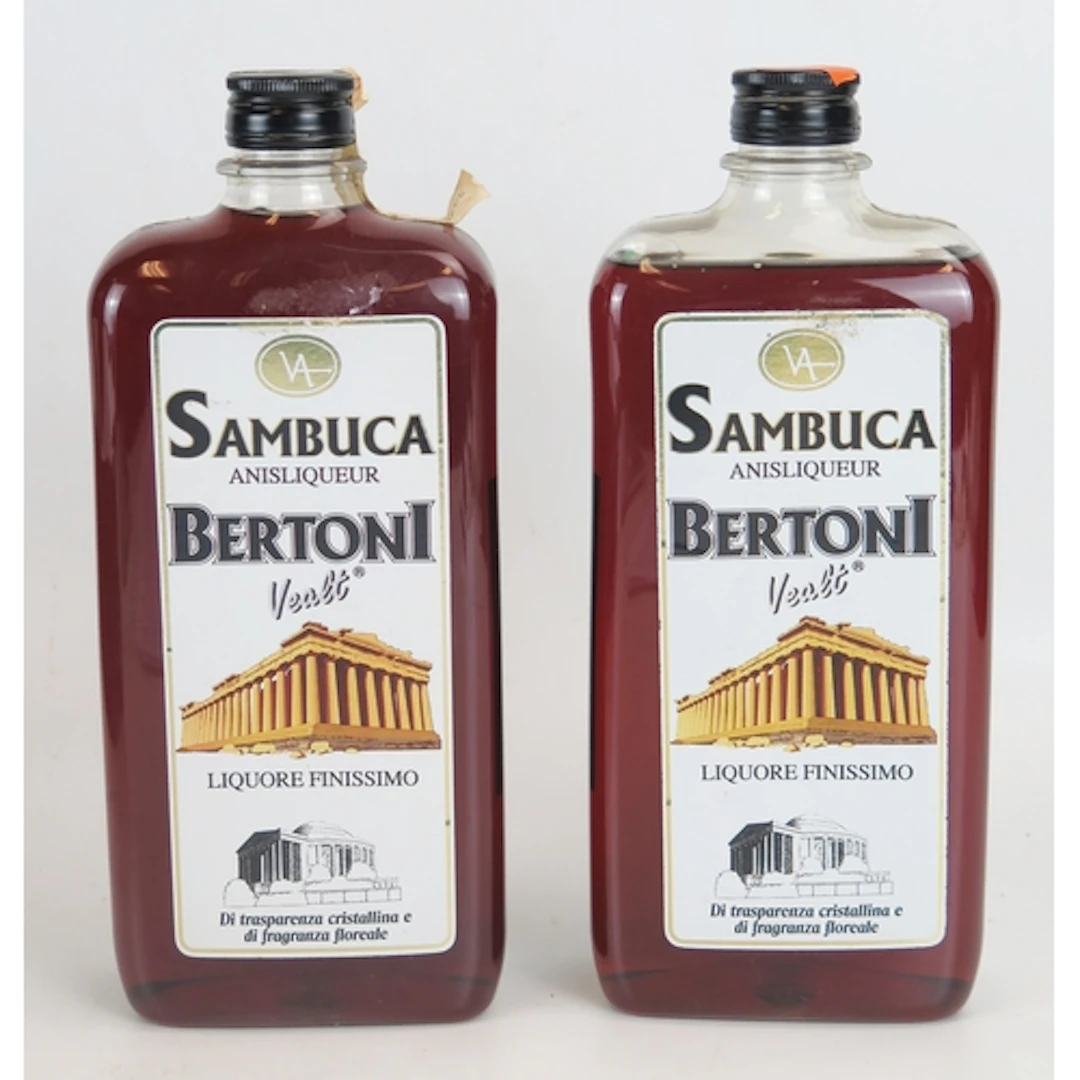 Two 1 Litre bottles of Sambuca Bertoni Liquore Finissimo. A...