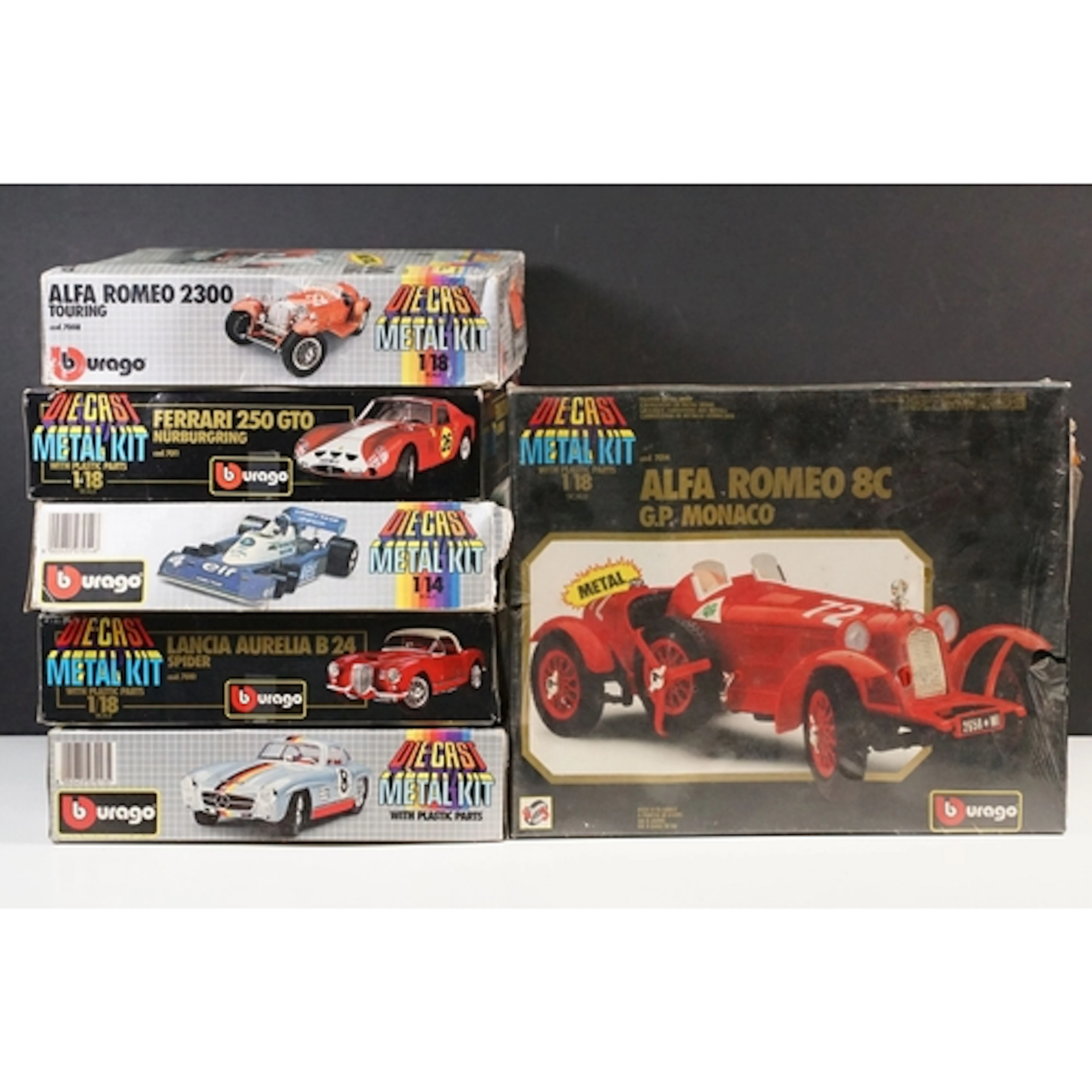 Boxed & sealed Burago 1/18 Diecast Metal Kit 7014 Alfa Romeo...