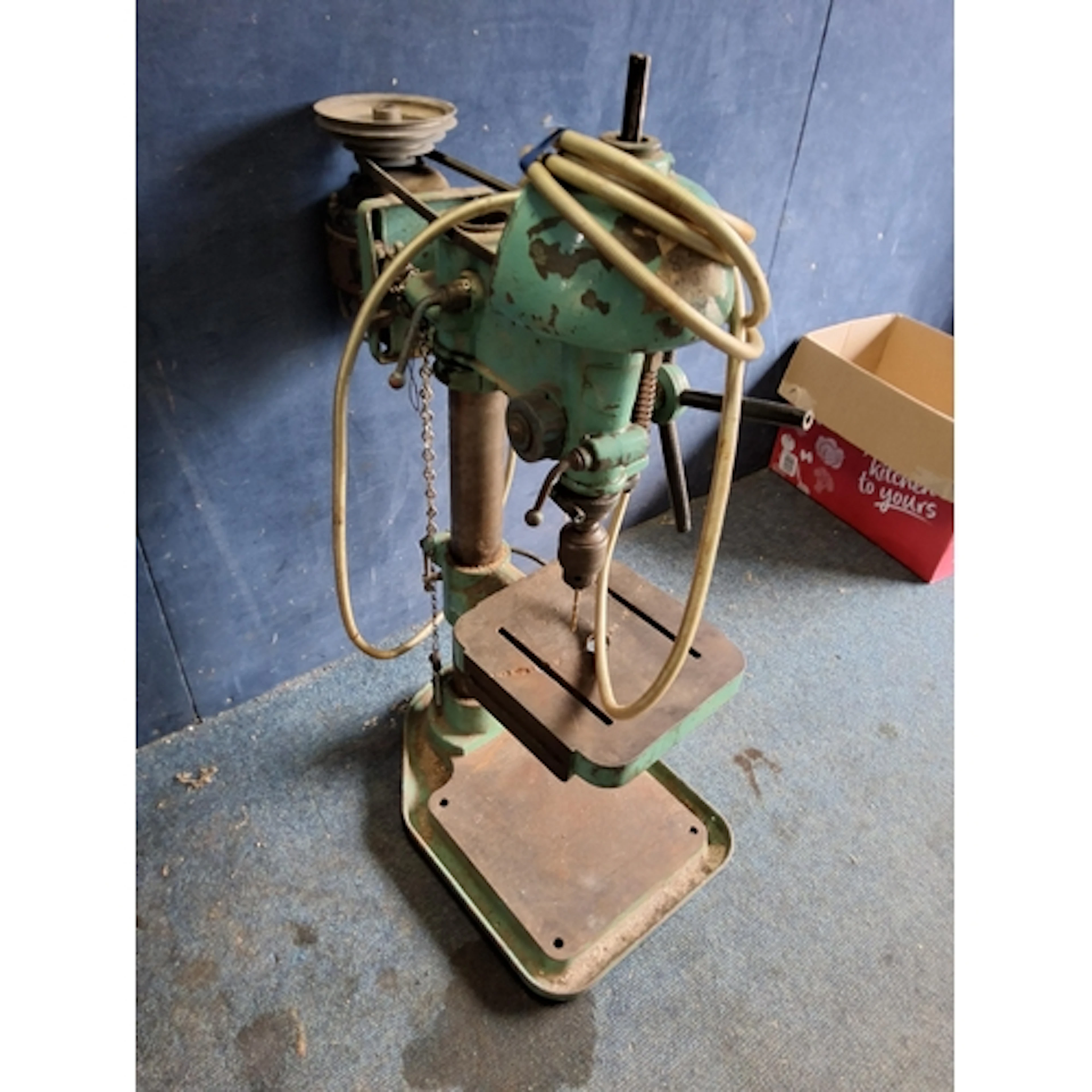 A WALKER-TURNER OF NEW JERSEY VINTAGE PILLAR DRILL with a he...