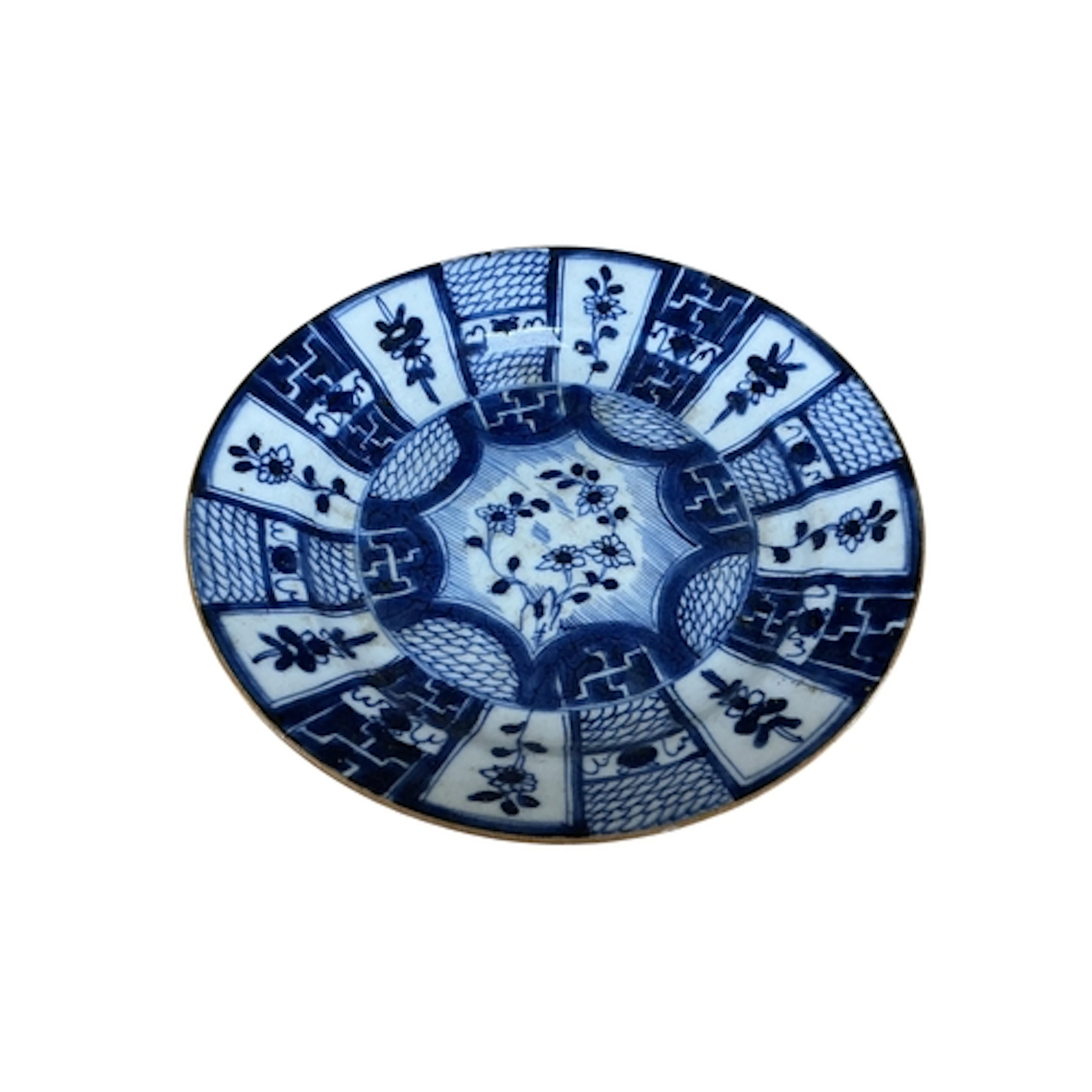 An early 18th century Chinese Kraak style blue and white pla...