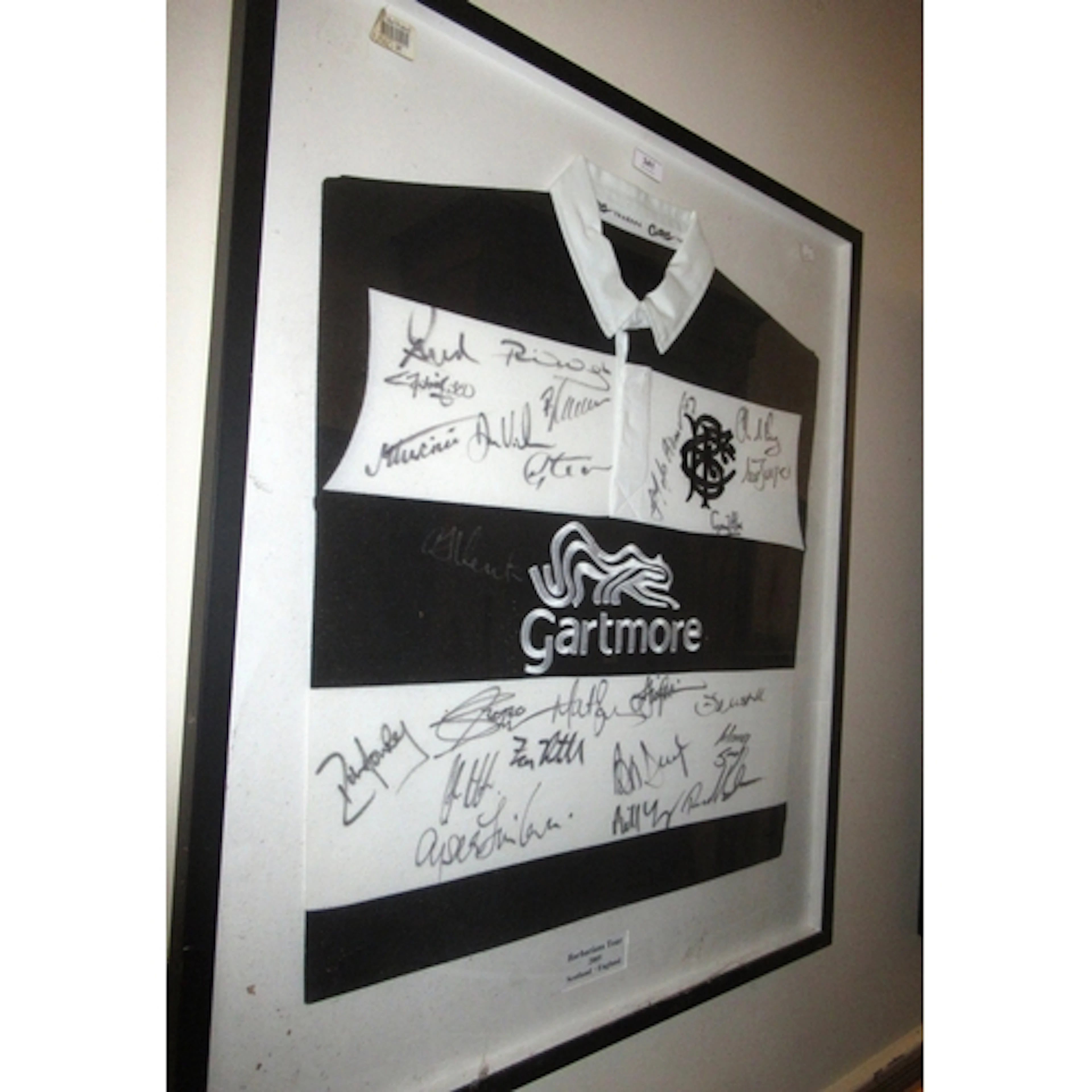 Barbarians tour 2005 Scotland vs England signed rugby shirt,...