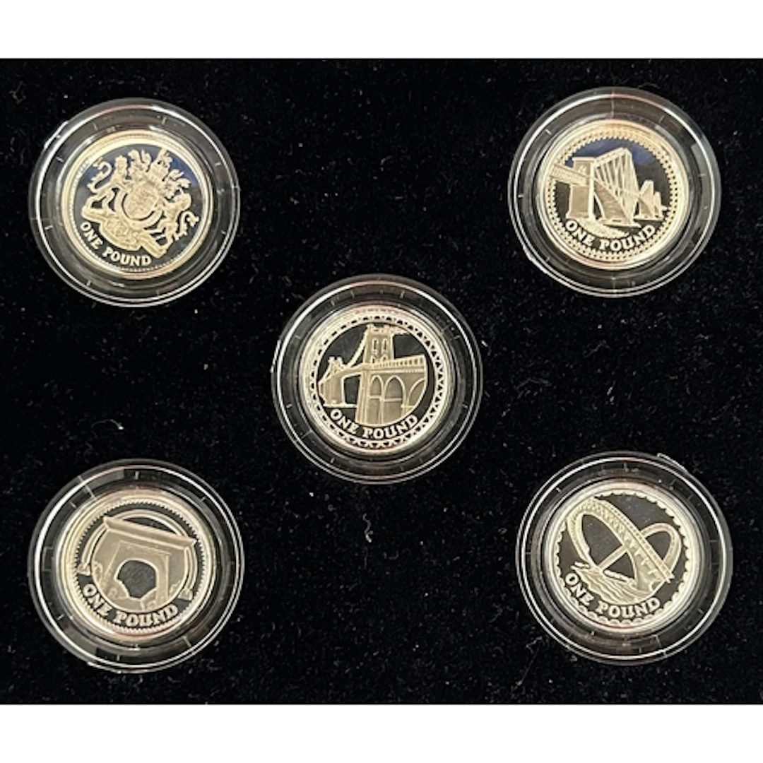 A duplicated collection of seventeen UK QEII silver proof £1...