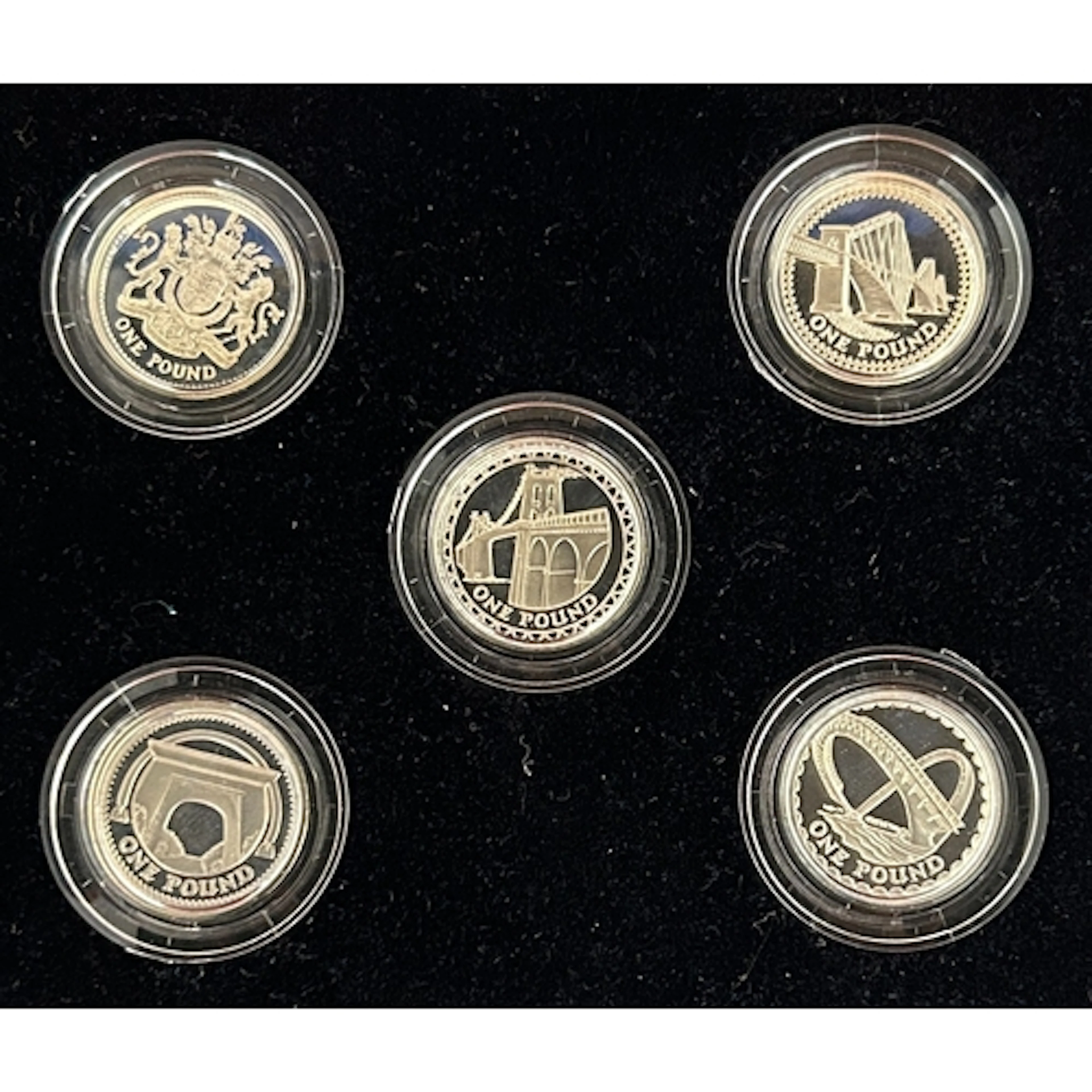 A duplicated collection of seventeen UK QEII silver proof £1...
