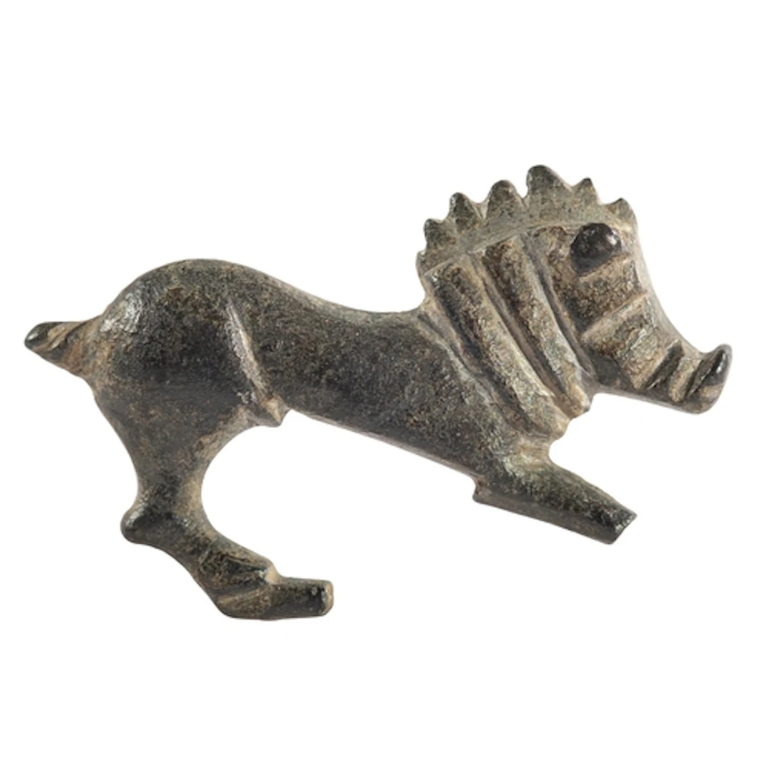 A ROMANO-BRITISH BRONZE BOAR FIBULA, CIRCA 2ND -3RD CENTURY ...