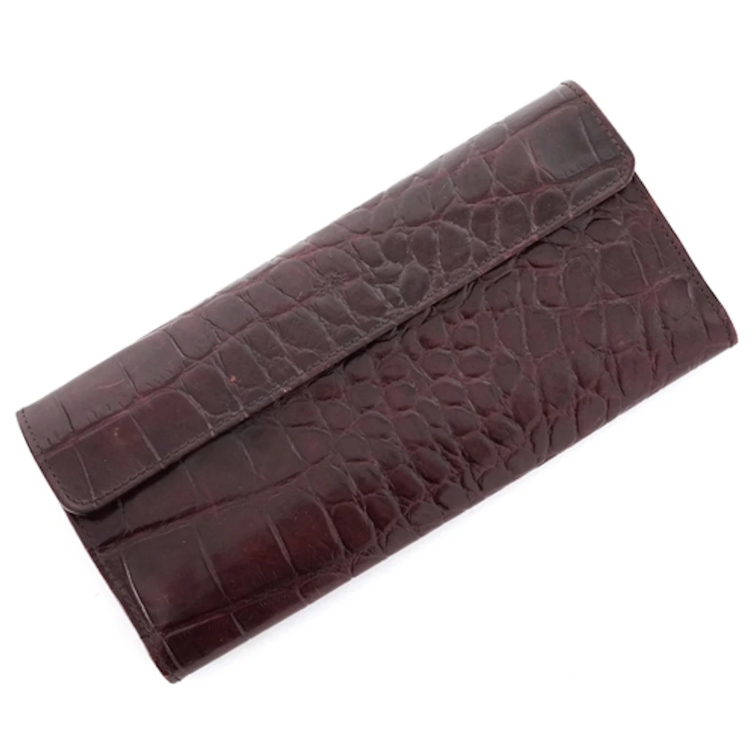 Mulberry leather jewellery case, 20cm wide.