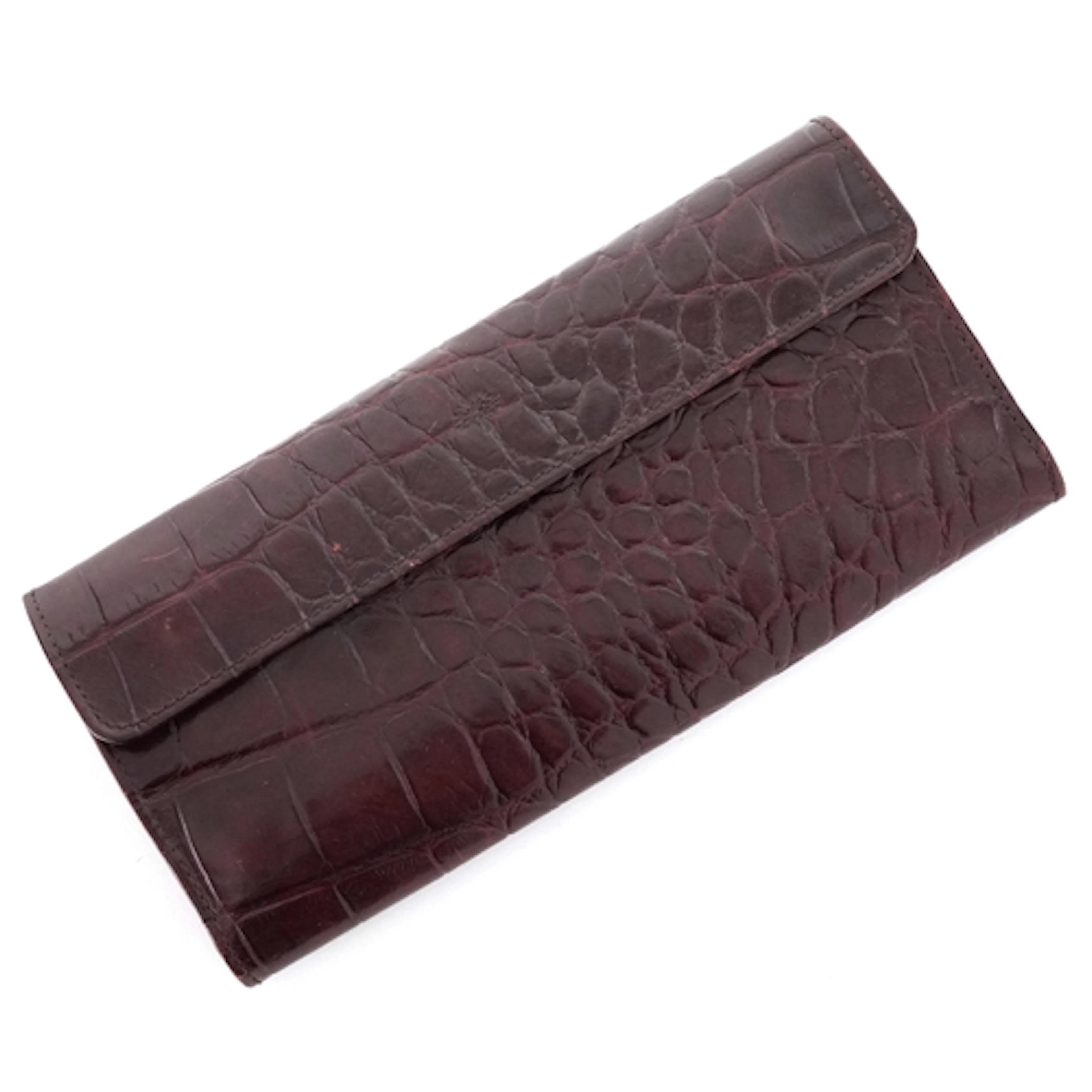 Mulberry leather jewellery case, 20cm wide.