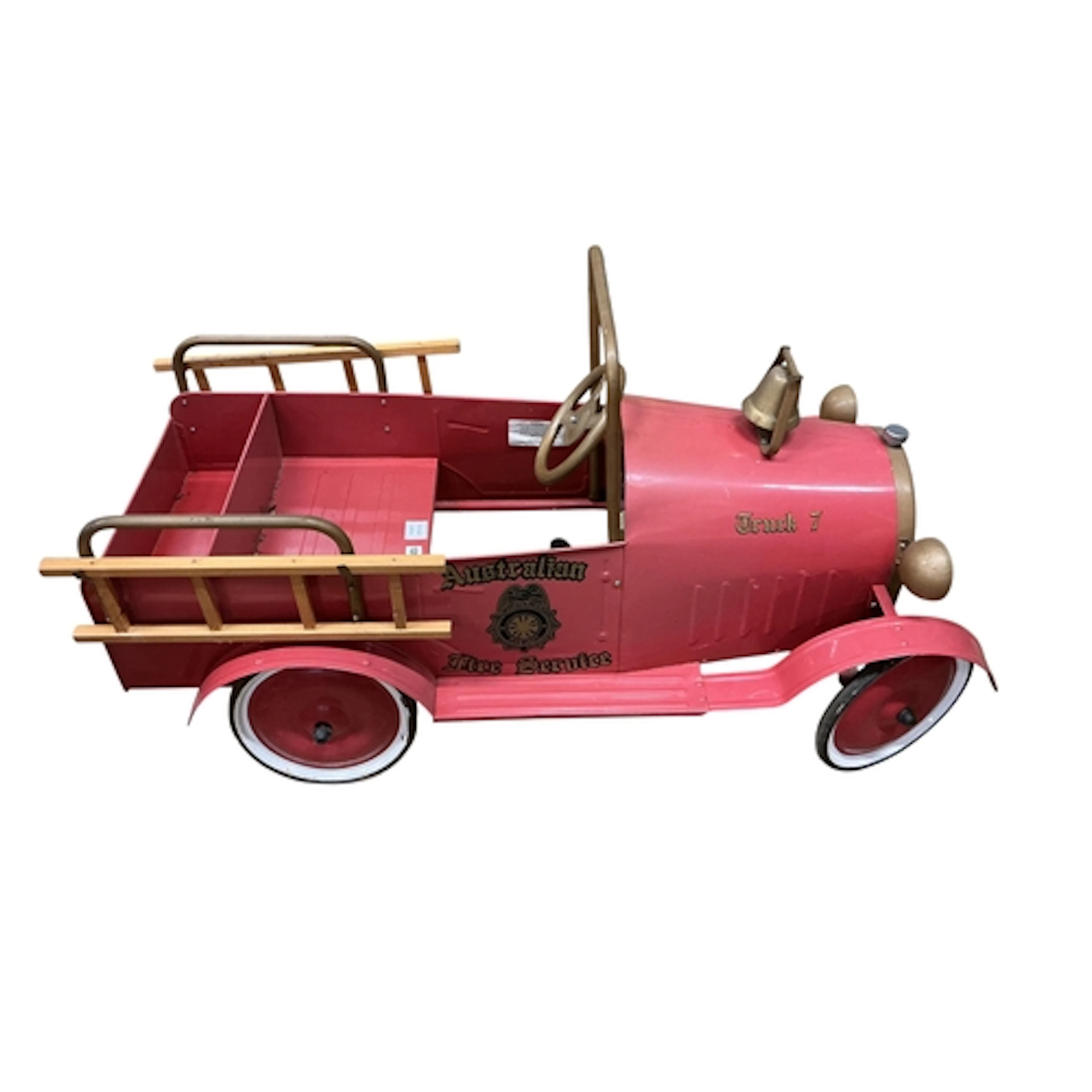 A modern Tri-ang-type child's "Duke" pedal fire engine, pain...