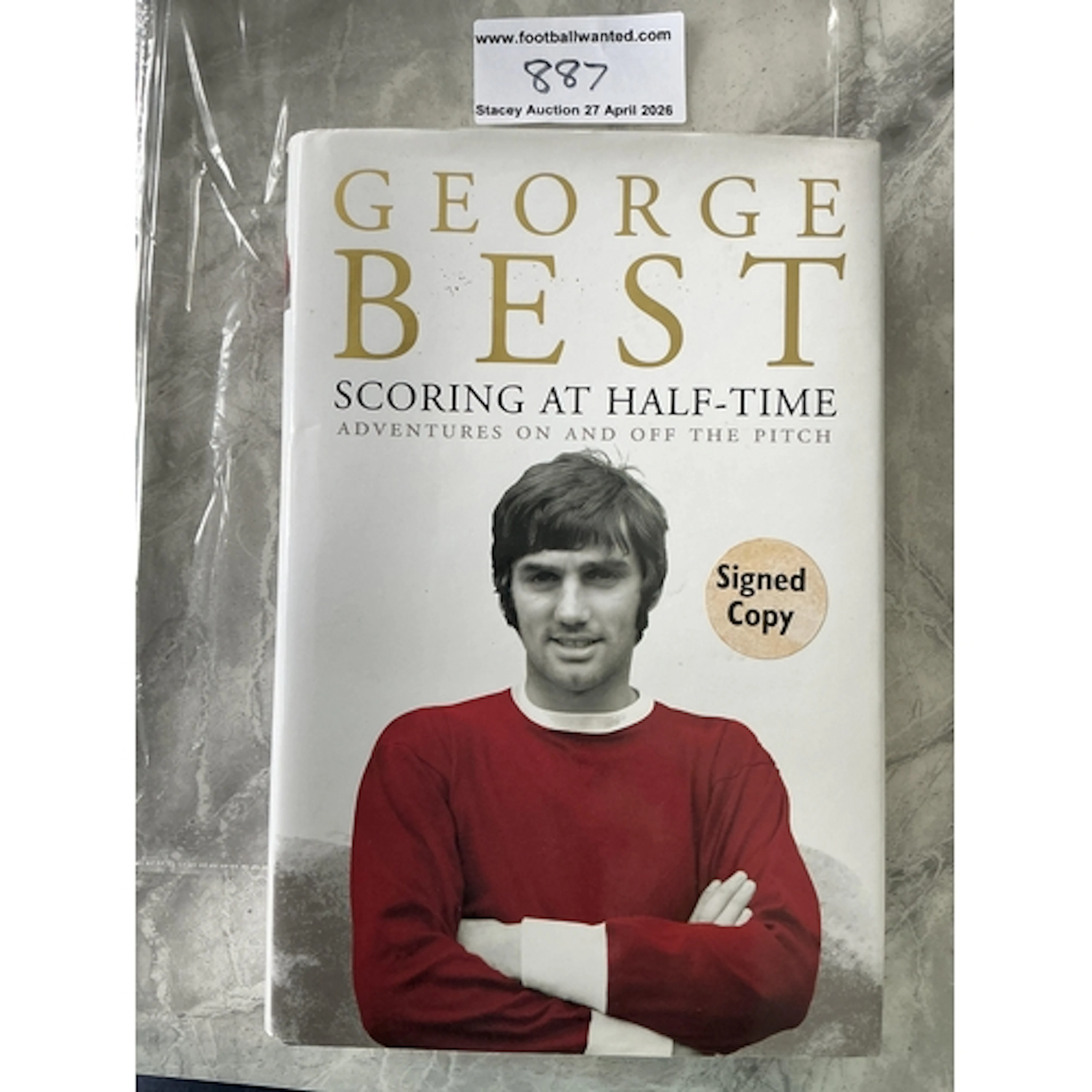 George Best Signed Manchester United Football Book: Scoring ...