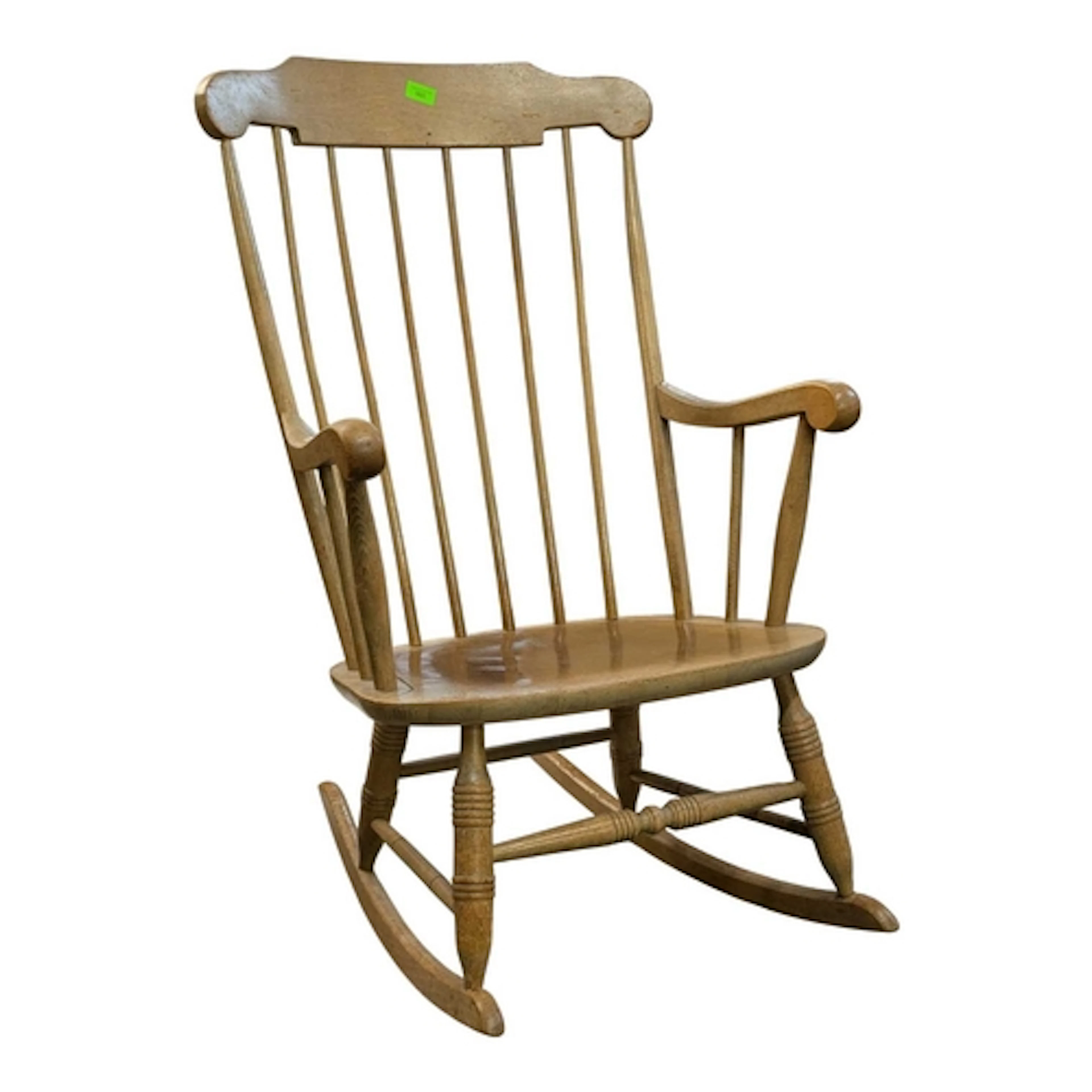 A 20th century Scandinavian style rocking chair. The chair h...