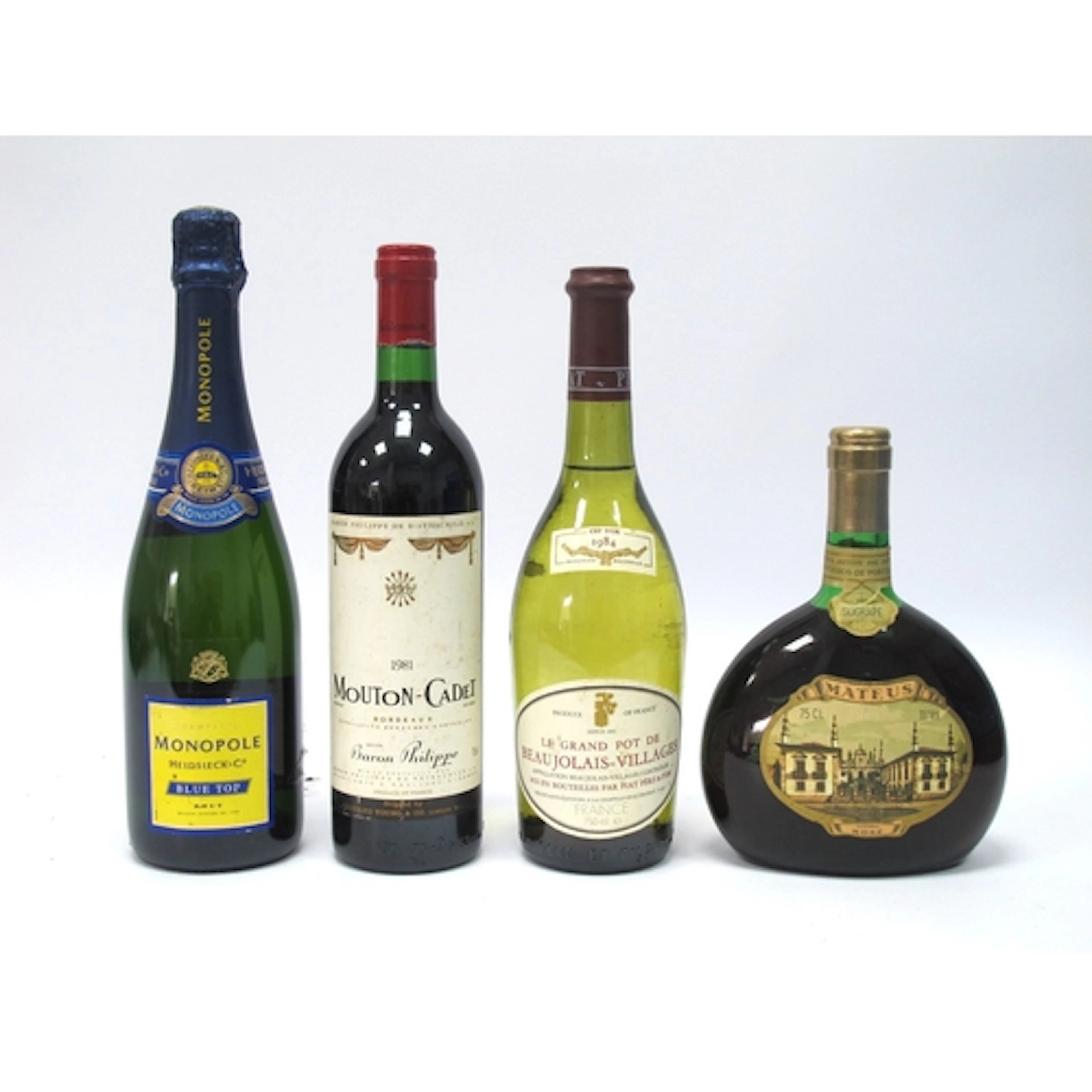 Wines - Heidsieck & Co Monopole Blue Top Champange; Baron Ph...
