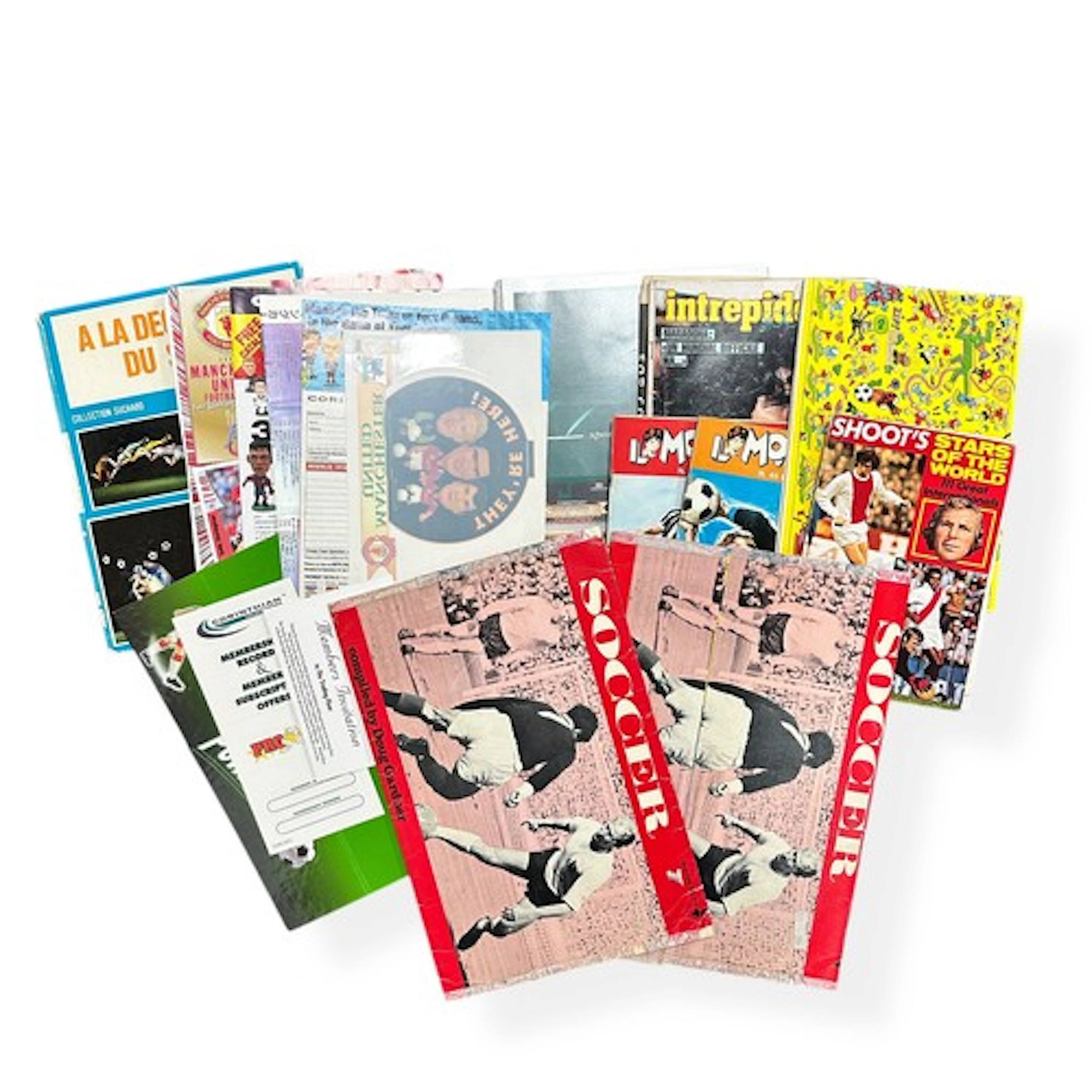 Classic soccer cards & sports ephemera, including 1982 Marad...