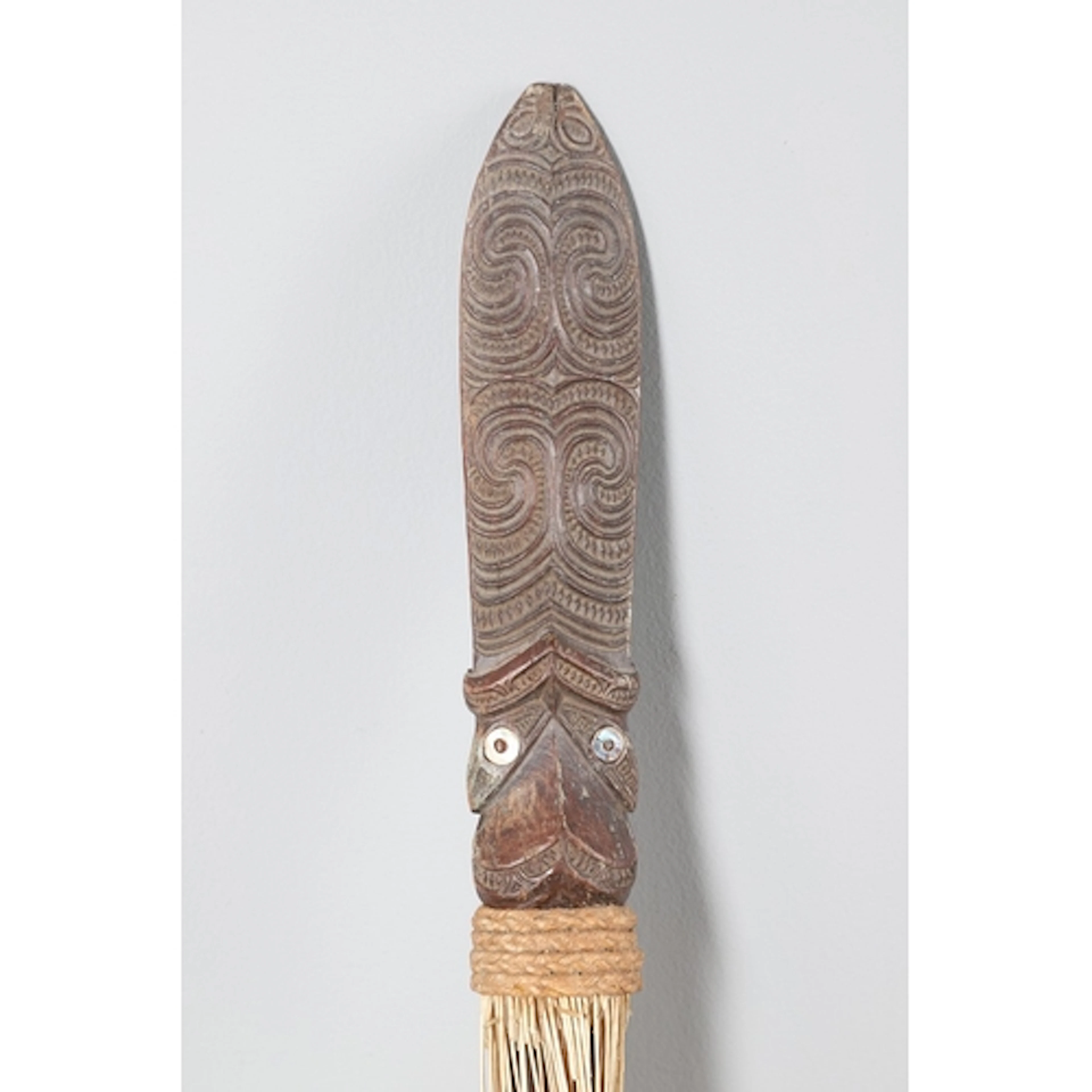 A 19TH CENTURY MAORI TAIAHA OR LONG CLUB. A Maori Taiaha or ...