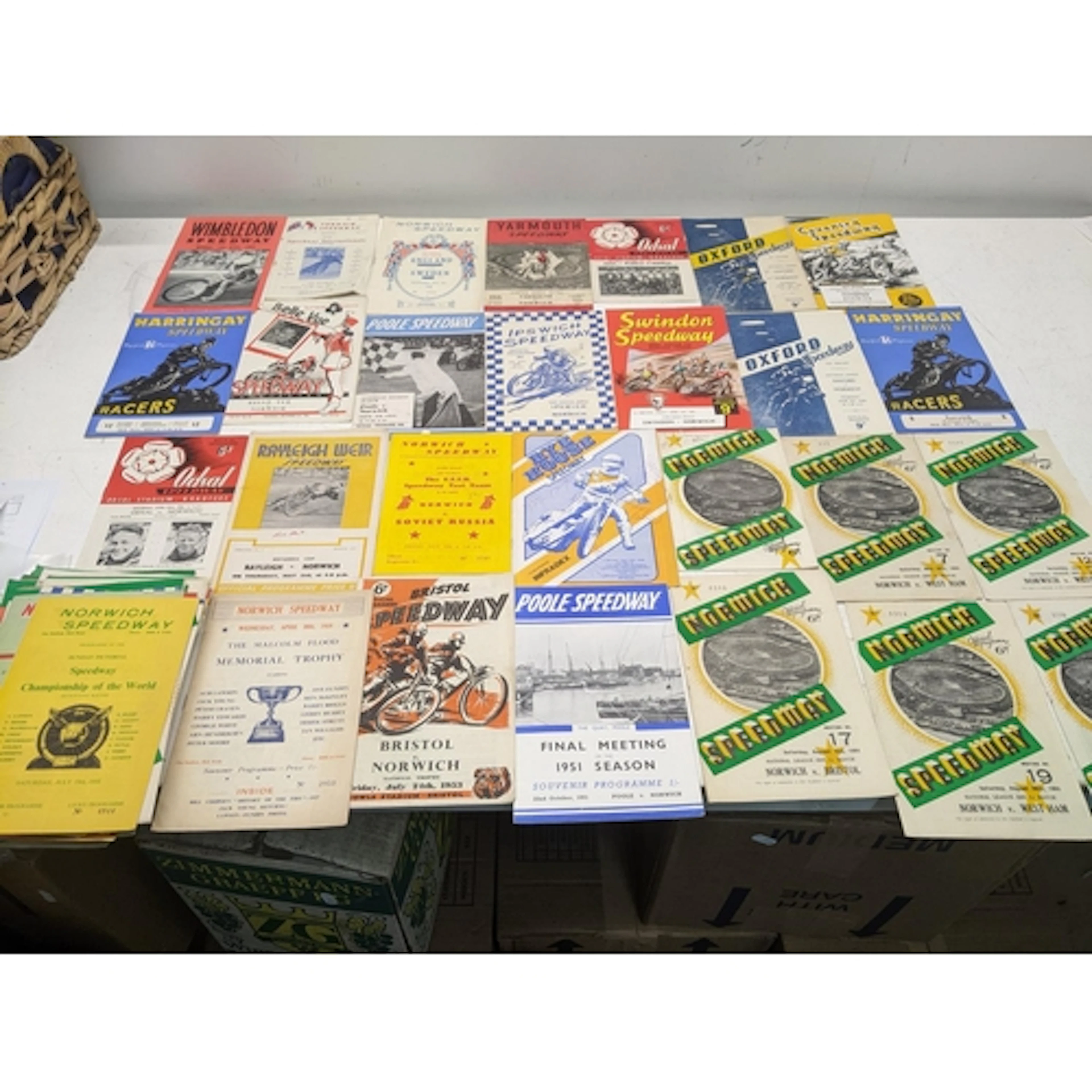 A mixed group of 1949-1979 Speedway programmes to include si...