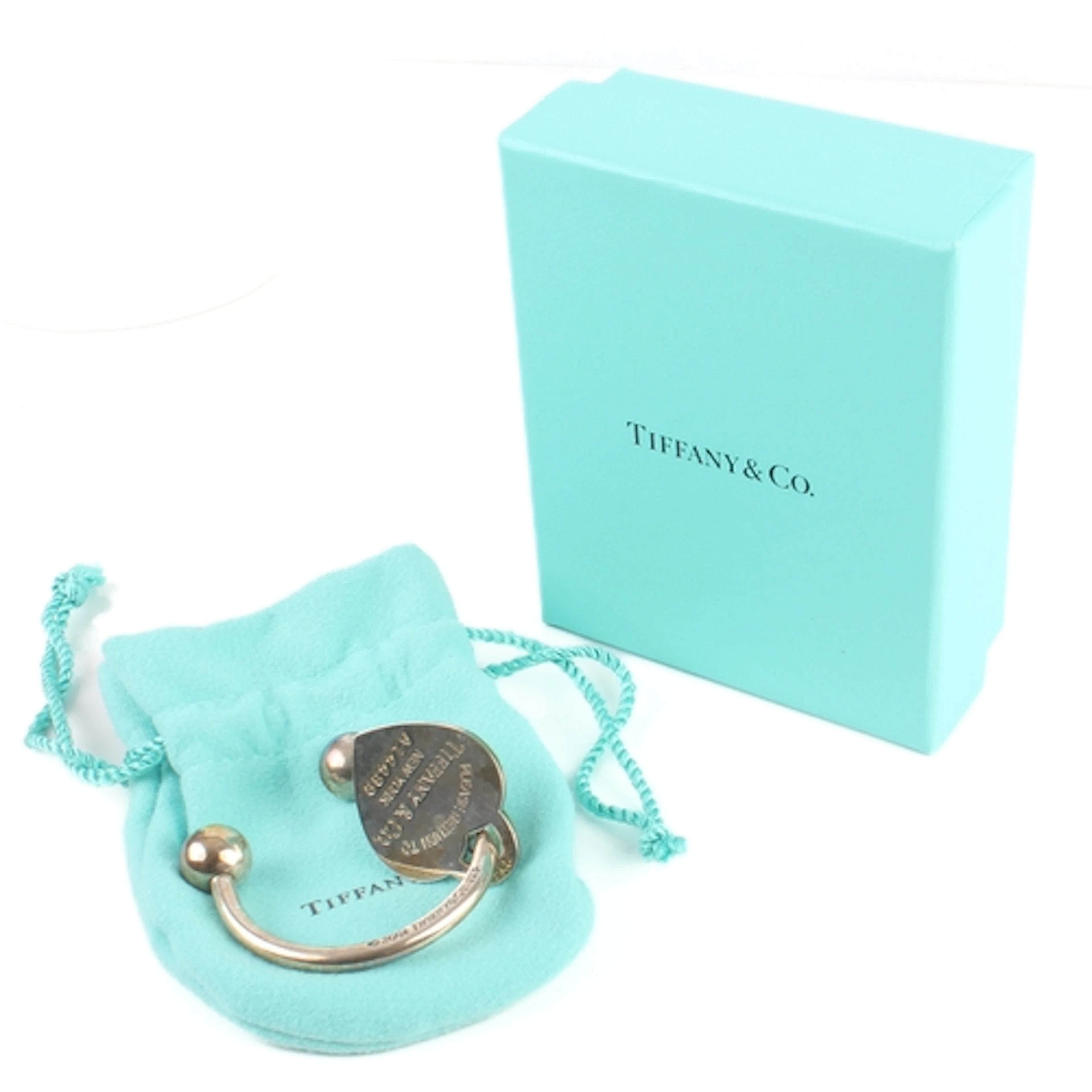 A Tiffany & Co silver 'Return to Tiffany' key ring - c.2001,...