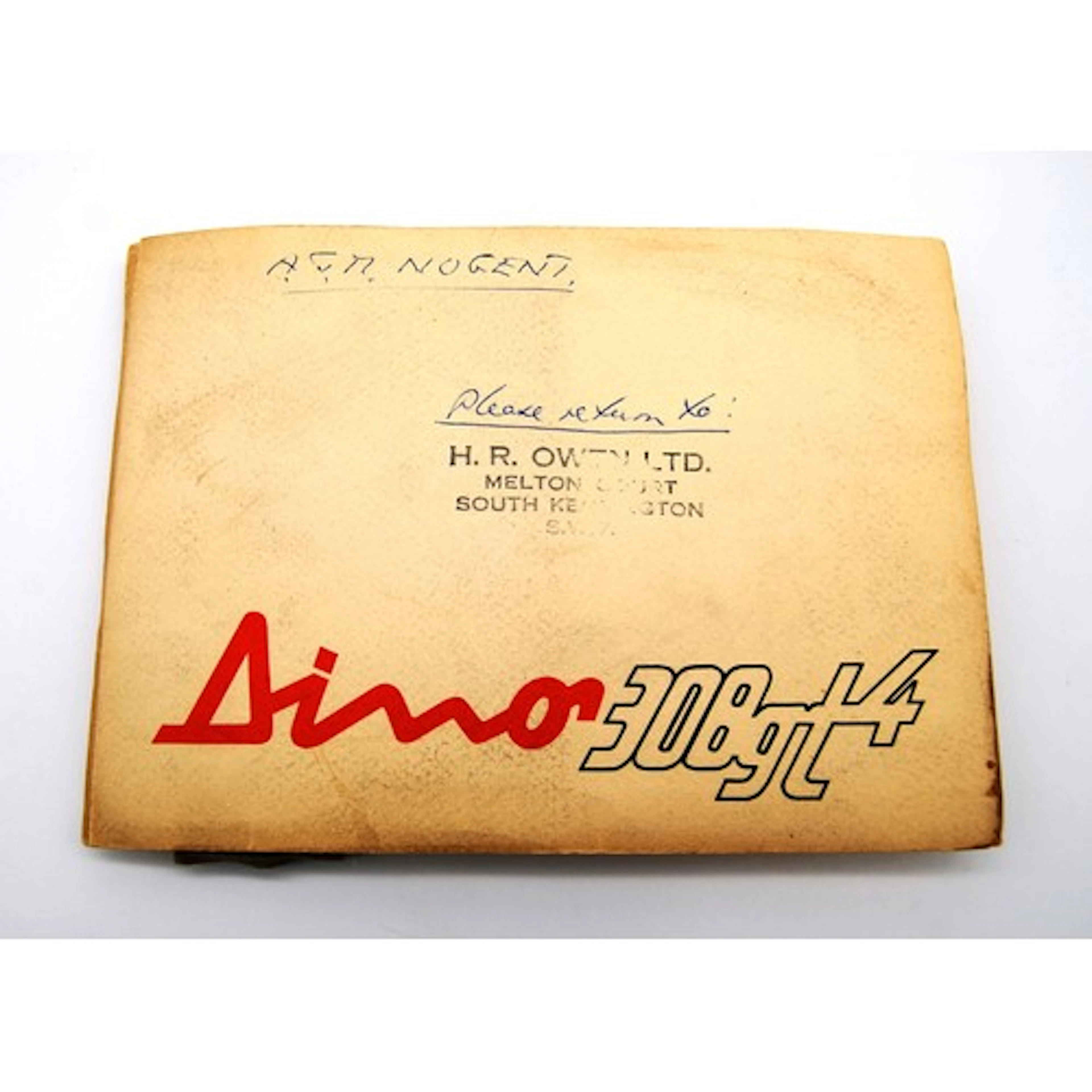 Ferrari Dino 308 GT4 Carpet Samples Booklet Original sample...