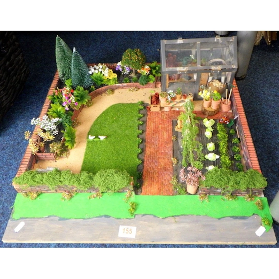 A model diorama garden
