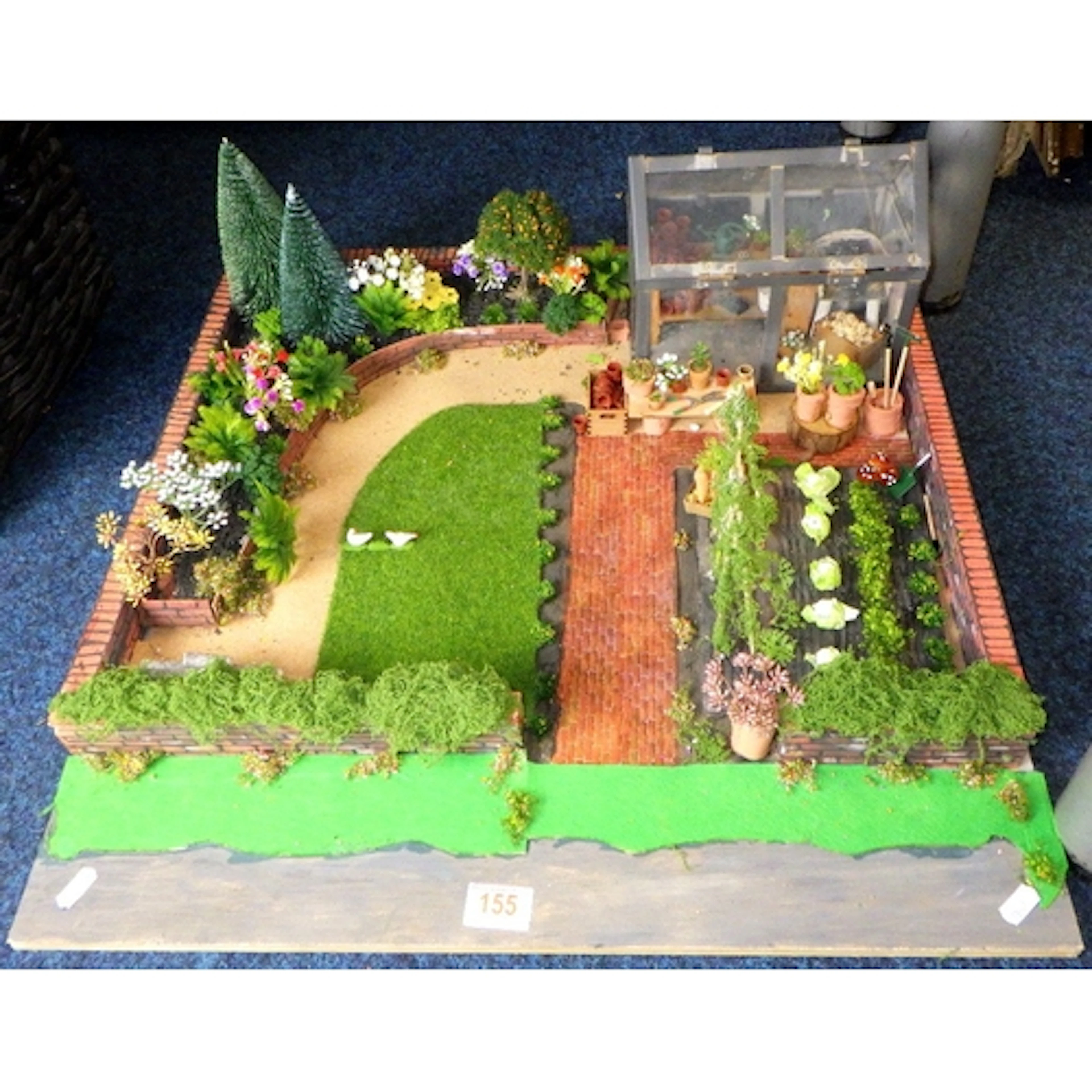 A model diorama garden