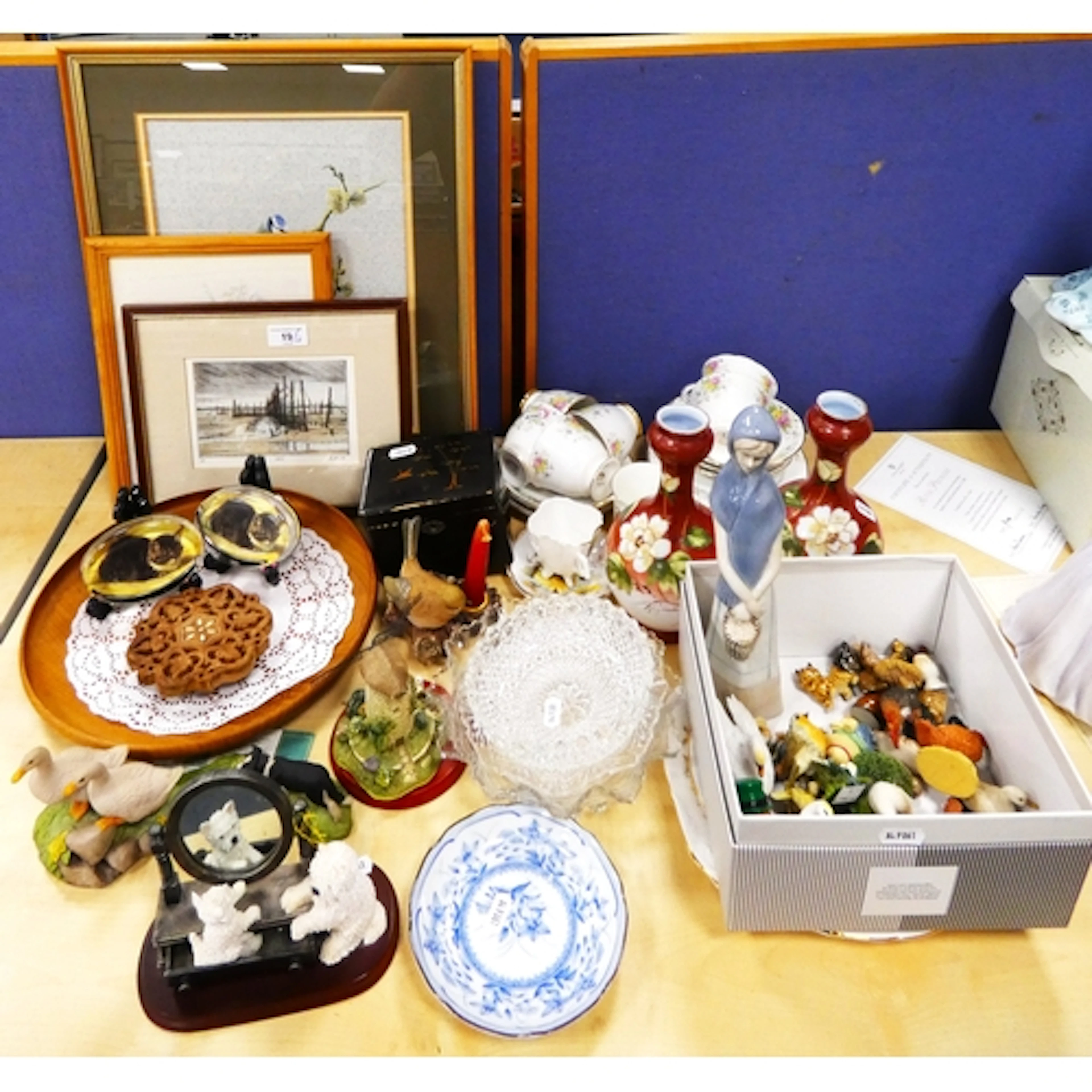 Group of sundry porcelain to include a Spanish figure, Wade ...