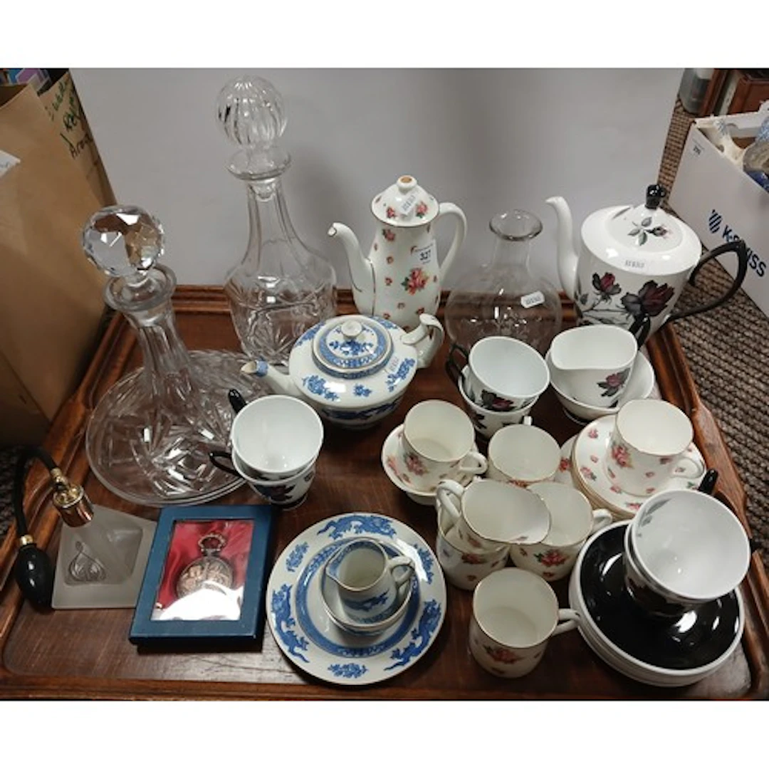Royal Albert 'Masquerade' coffee set, another Royal Doulton ...