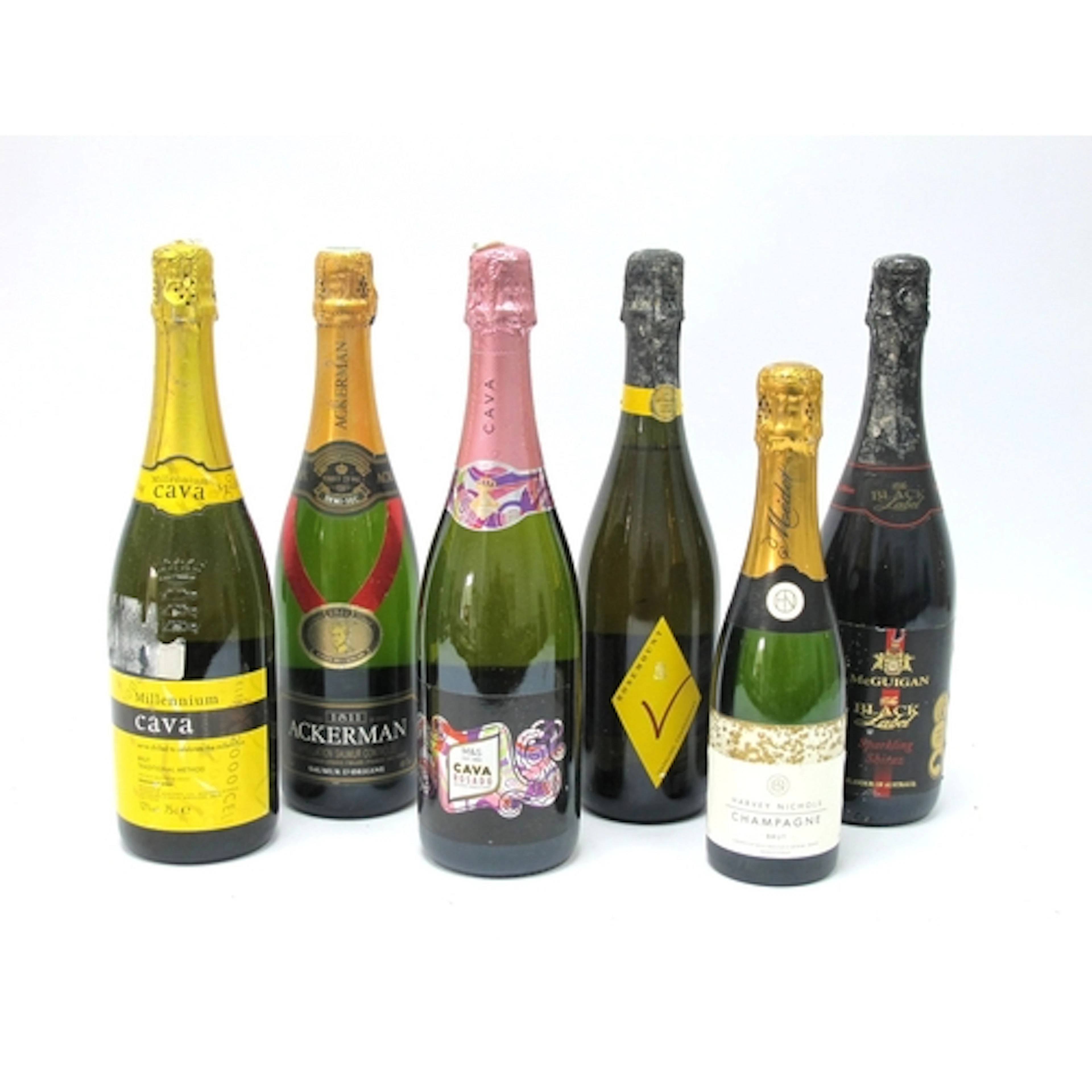 Sparkling Wines - Six Mixed Sparking Wines, white, red and r...