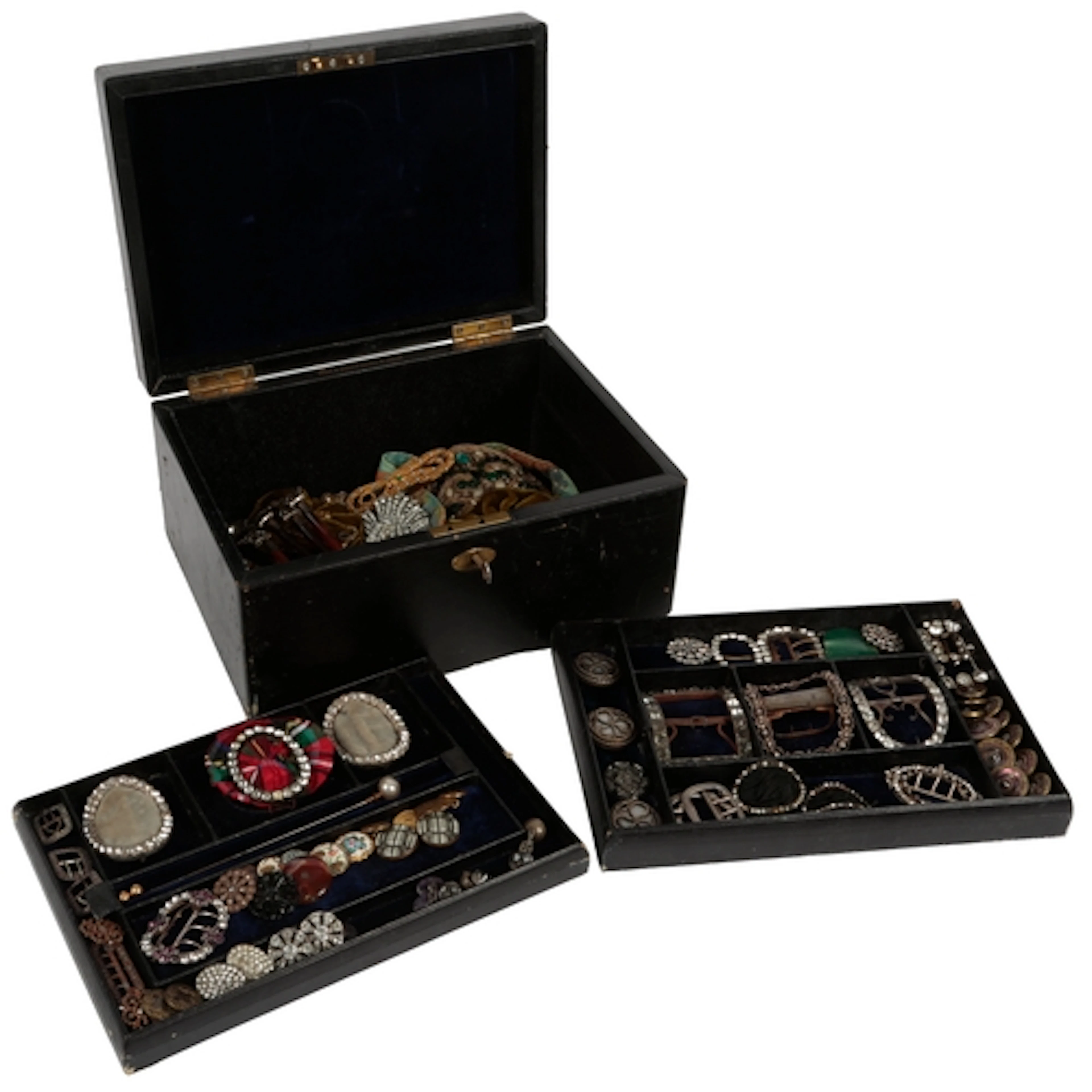 A collection of buckles, buttons and accessories, 18th-early...