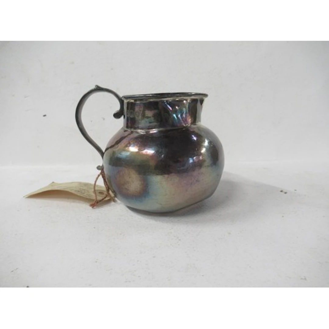 A Victorian Britannia standard silver jug, weight 6oz