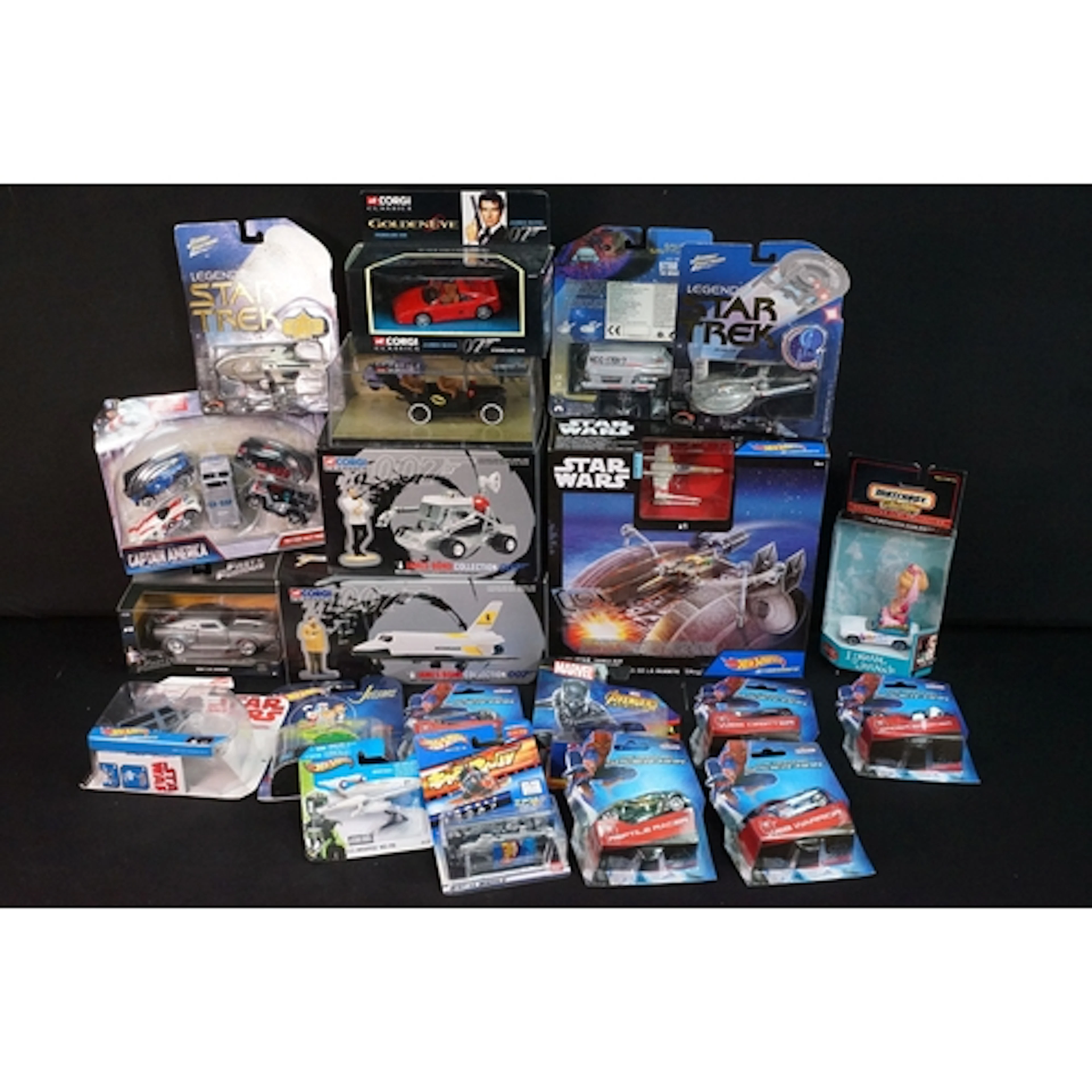 23 Carded / boxed TV / Film related diecast & plastic models...