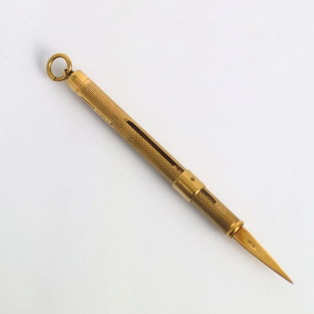 An early/mid 20th century 9ct gold toothpick, by Asprey and ...