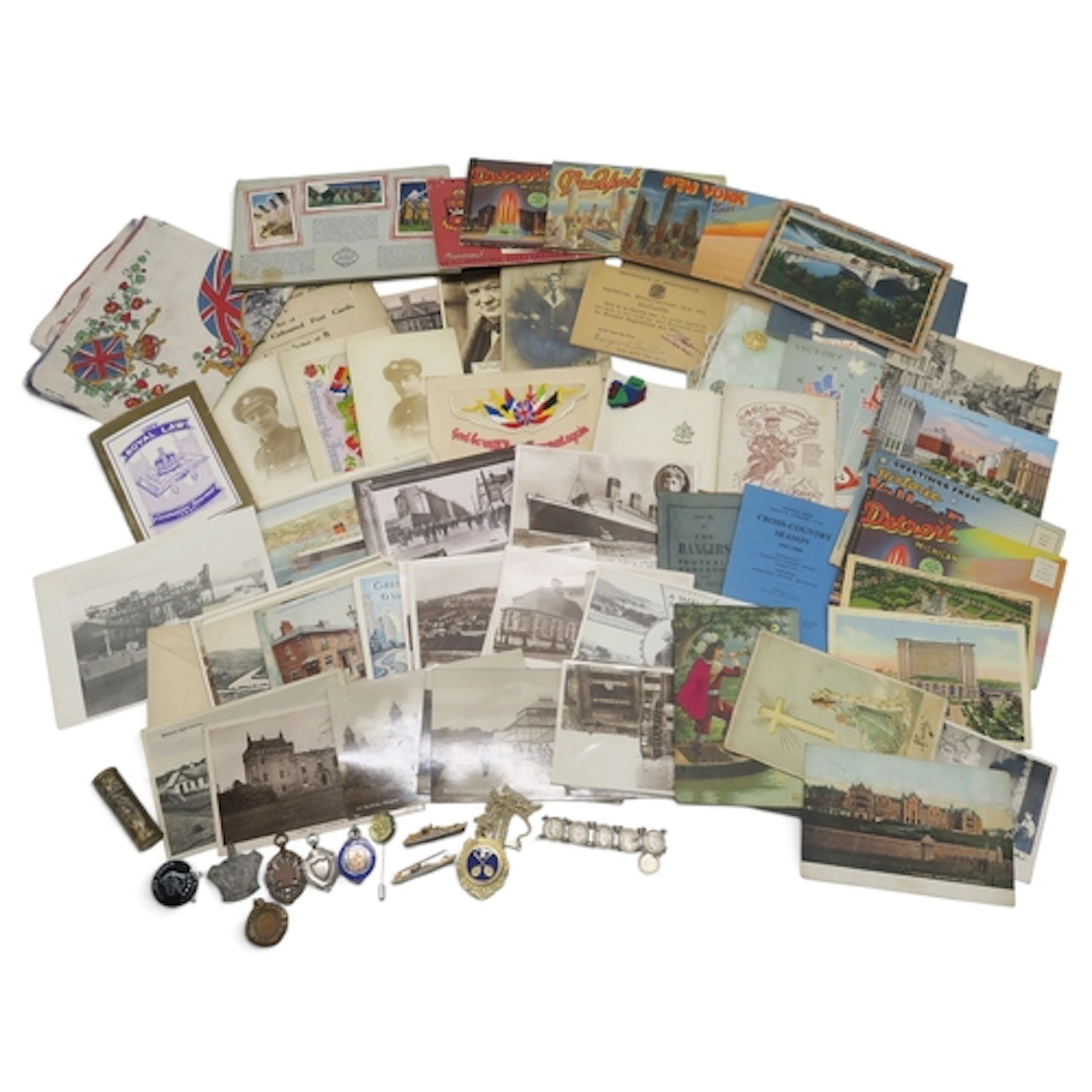 A mixed lot, to include silver Scottish Band of Hope Union a...