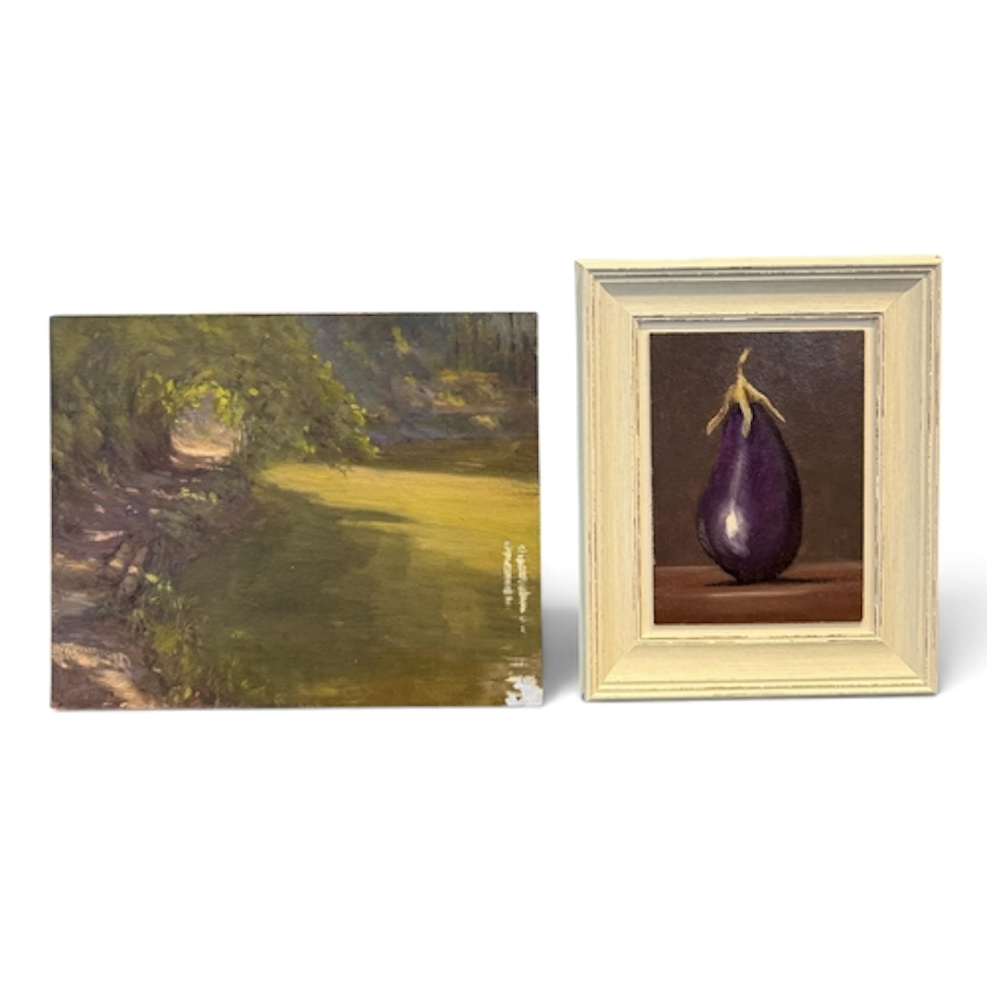 SARAH LANGMAN, 21ST CENTURY: WIMBLEDON PARK LAKE, SIGNED, OI...