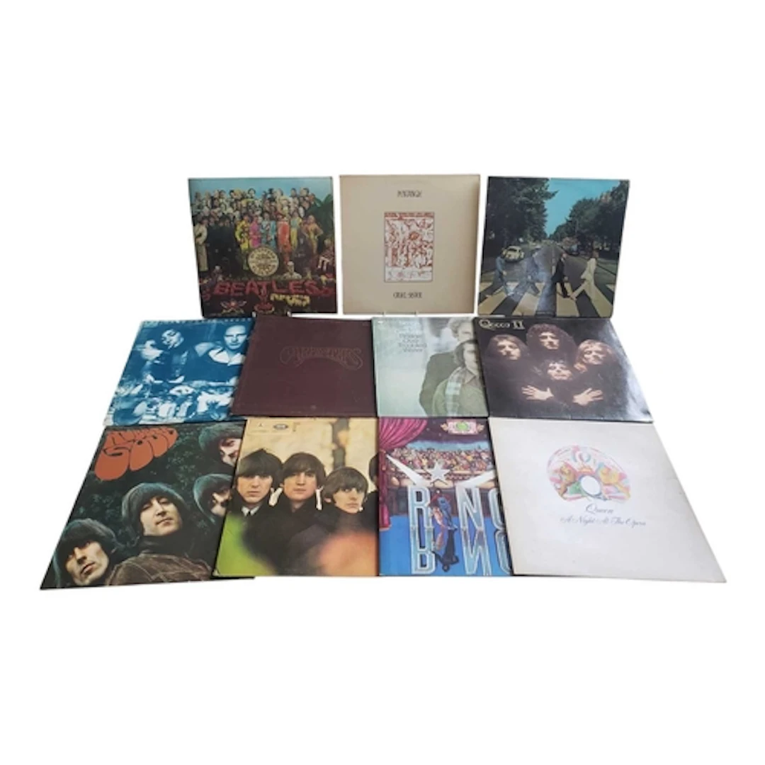 A collection of vintage 20th century LP vinyl records. Featu...