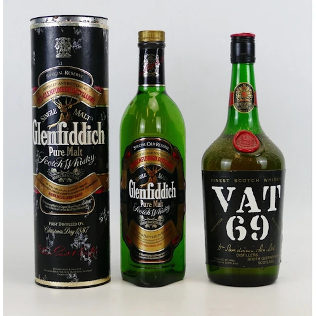 Glenfiddich special reserve pure malt scotch whisky 75 cl (c...