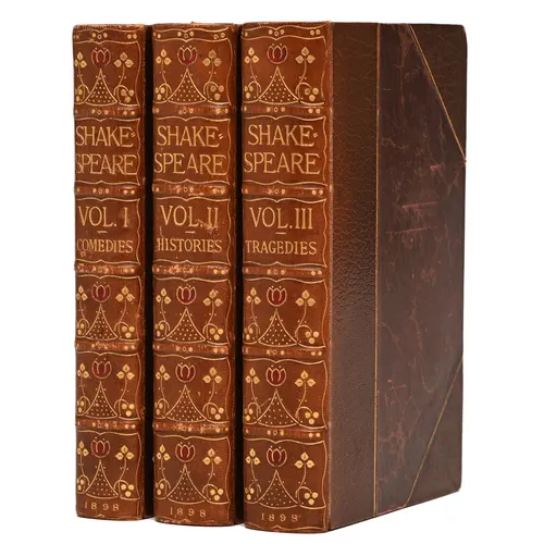 Art Nouveau Bindings. Shakespeare (William), The Works, thre...
