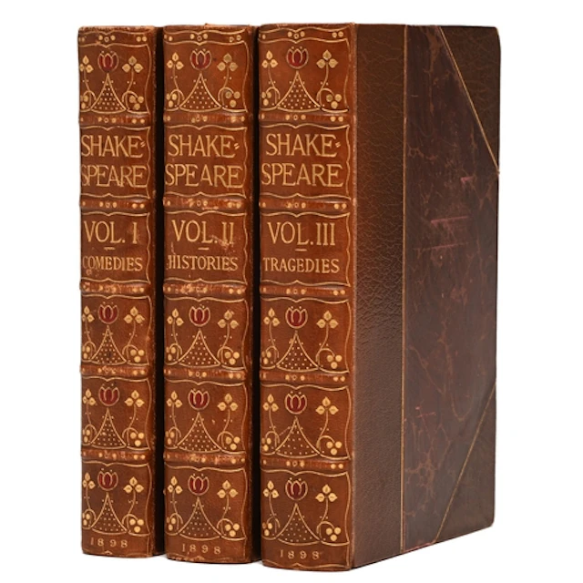 Art Nouveau Bindings. Shakespeare (William), The Works, thre...