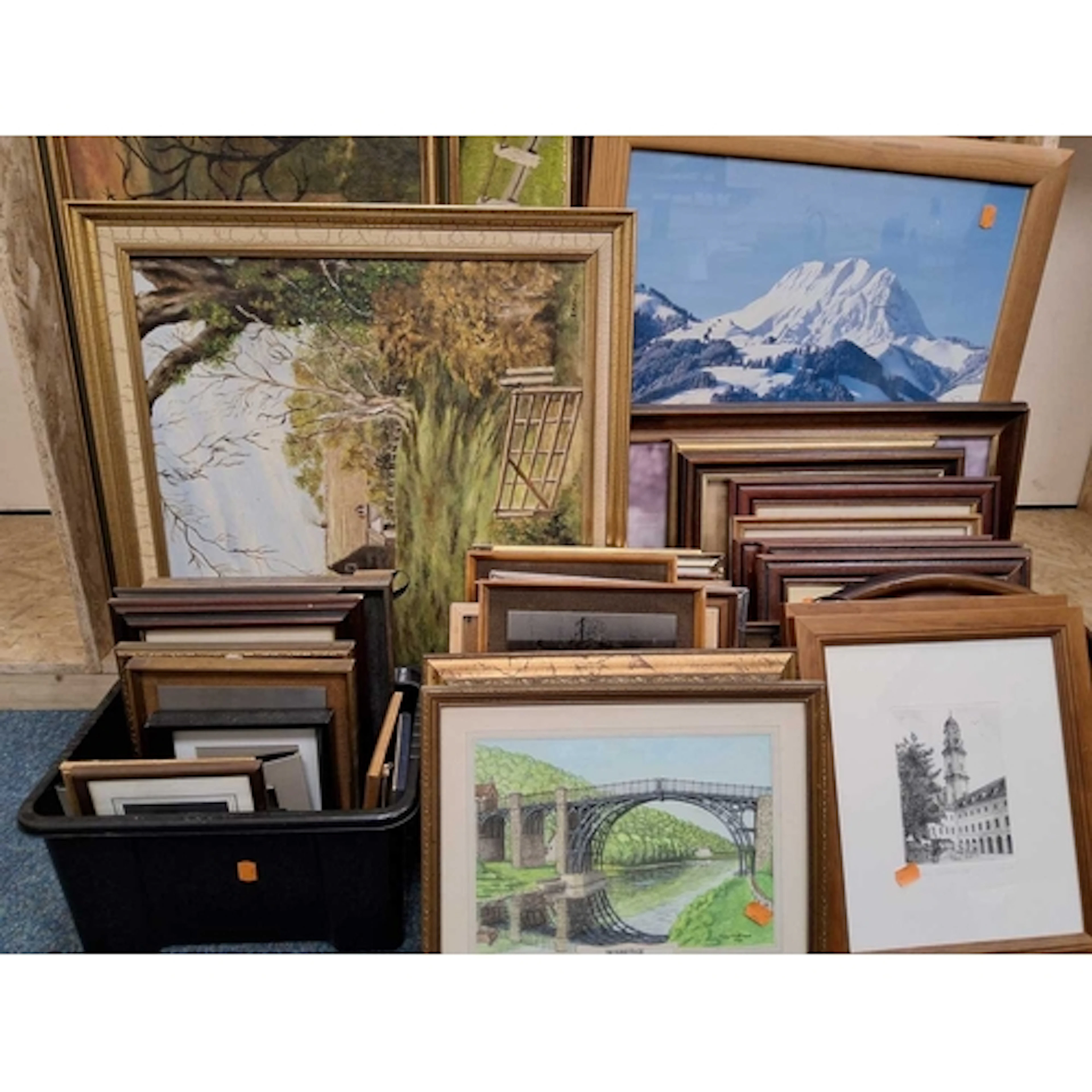 A QUANTITY OF PICTURES AND PRINTS, to include amateur oil an...