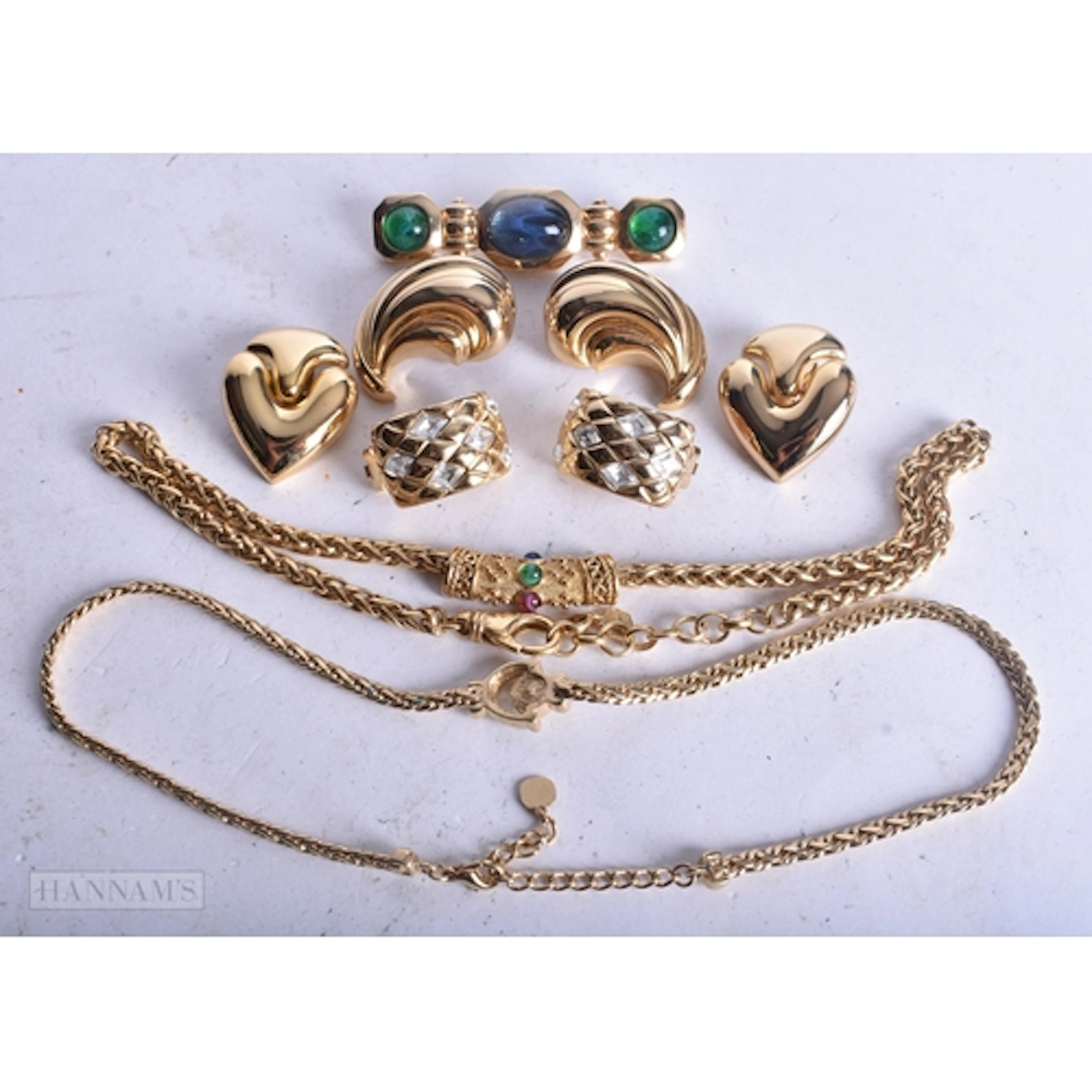 Collection of Grosse Gold Tone Jewellery inc. Clip On Earrin...