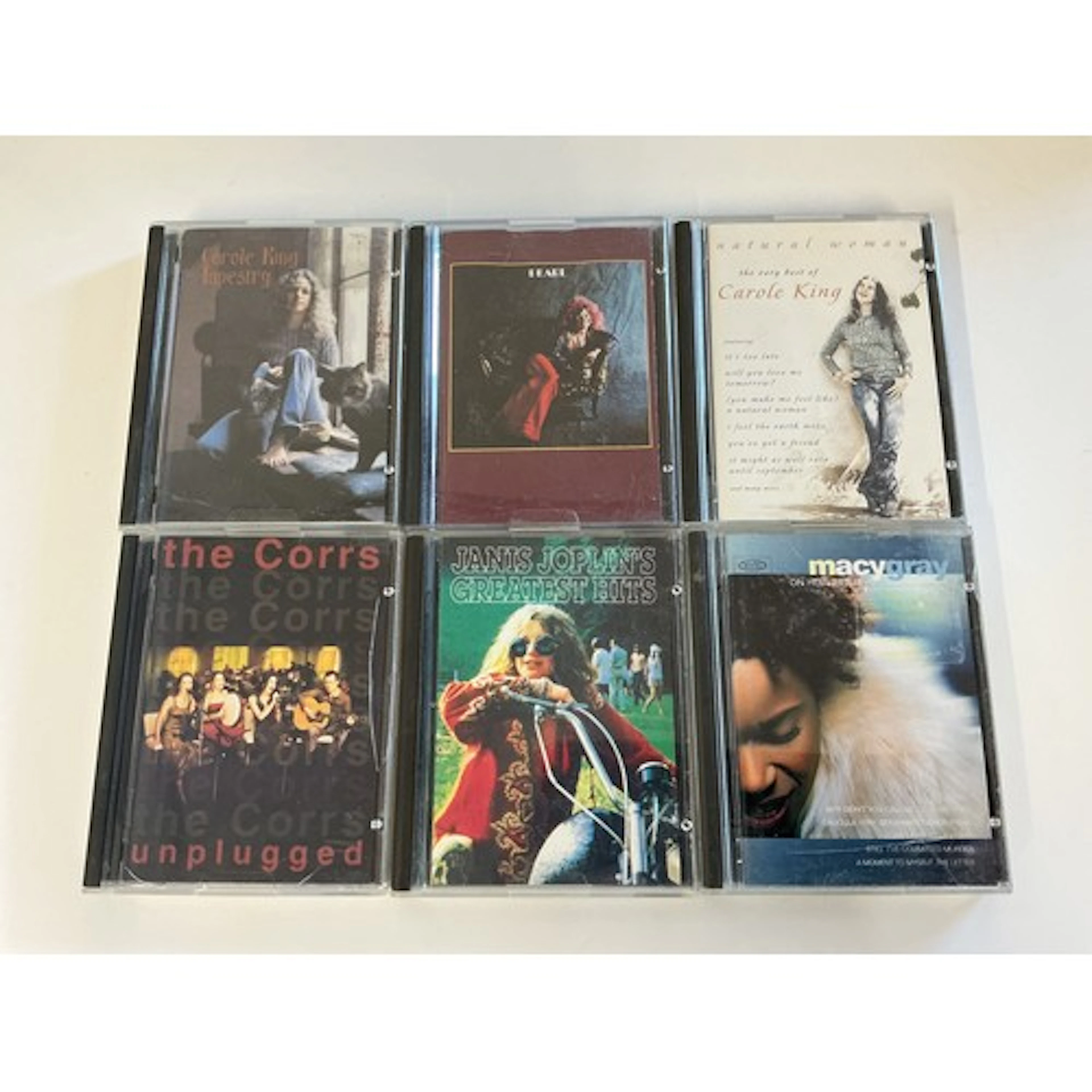 Six minidiscs by various artists comprising Carole King, Jan...