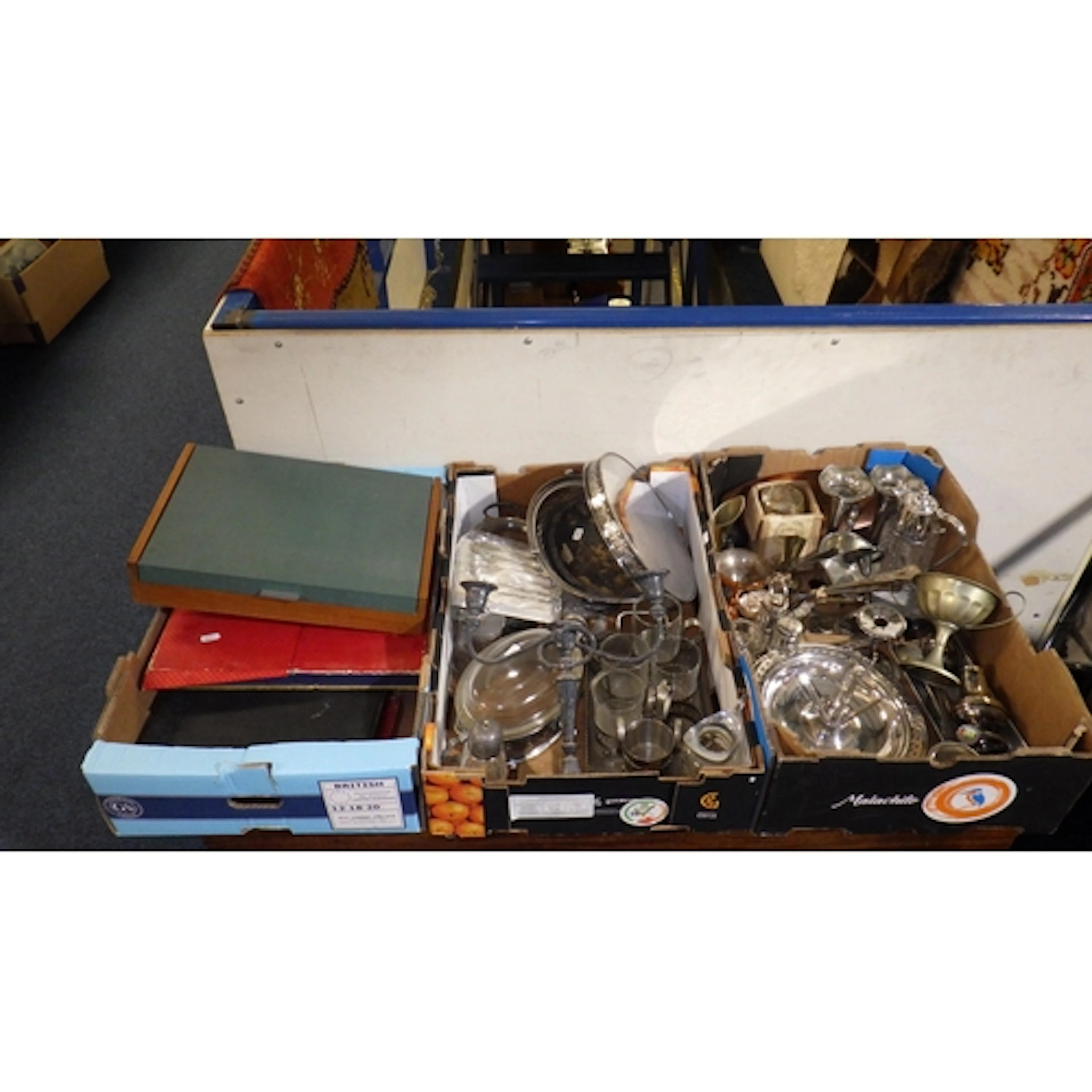 A qty of epns, cased cutlery etc (3)